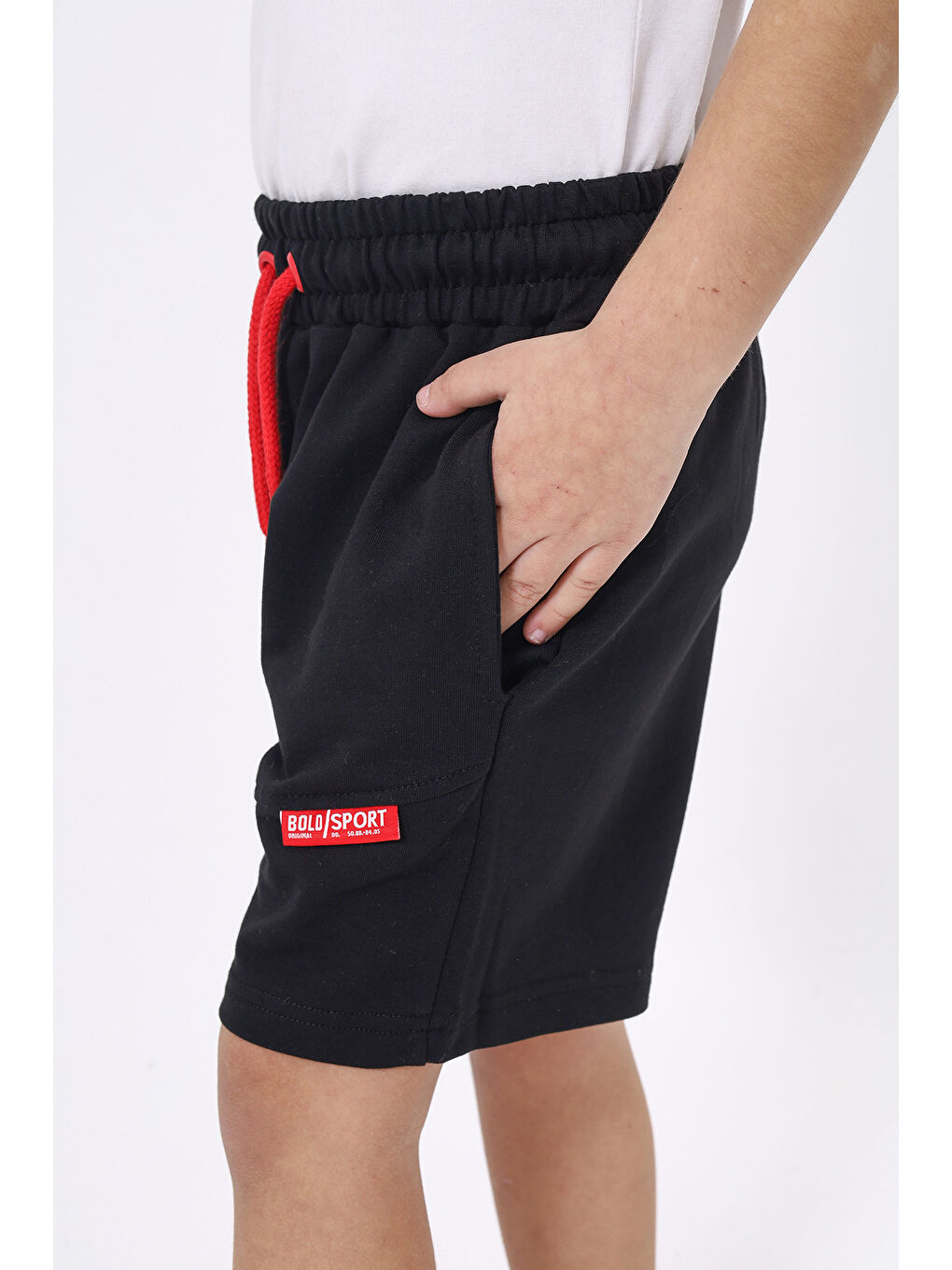 Siyah Erkek Çocuk Şort-1