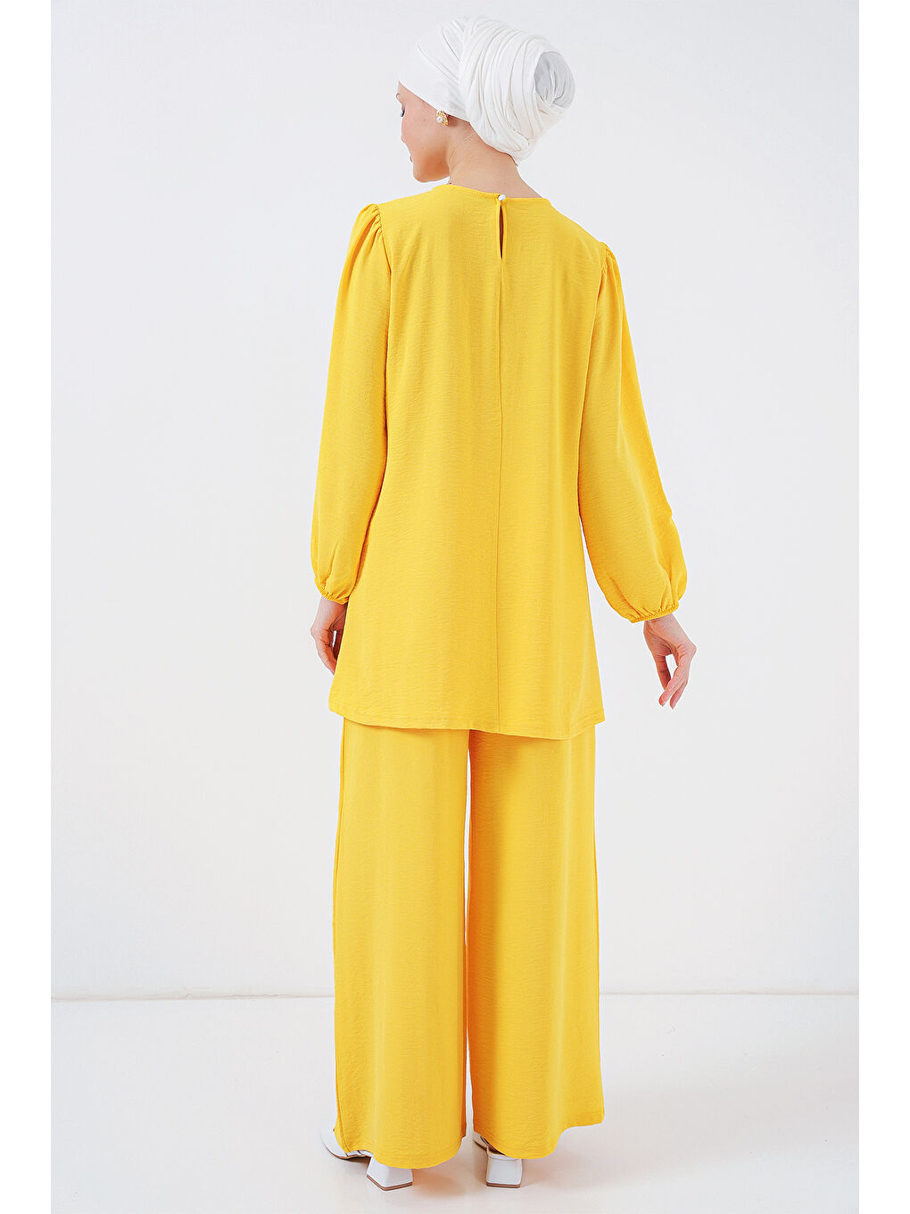 Ayrobin Tunik Pantolon Alt Üst Takım 6712 - Sarı-5