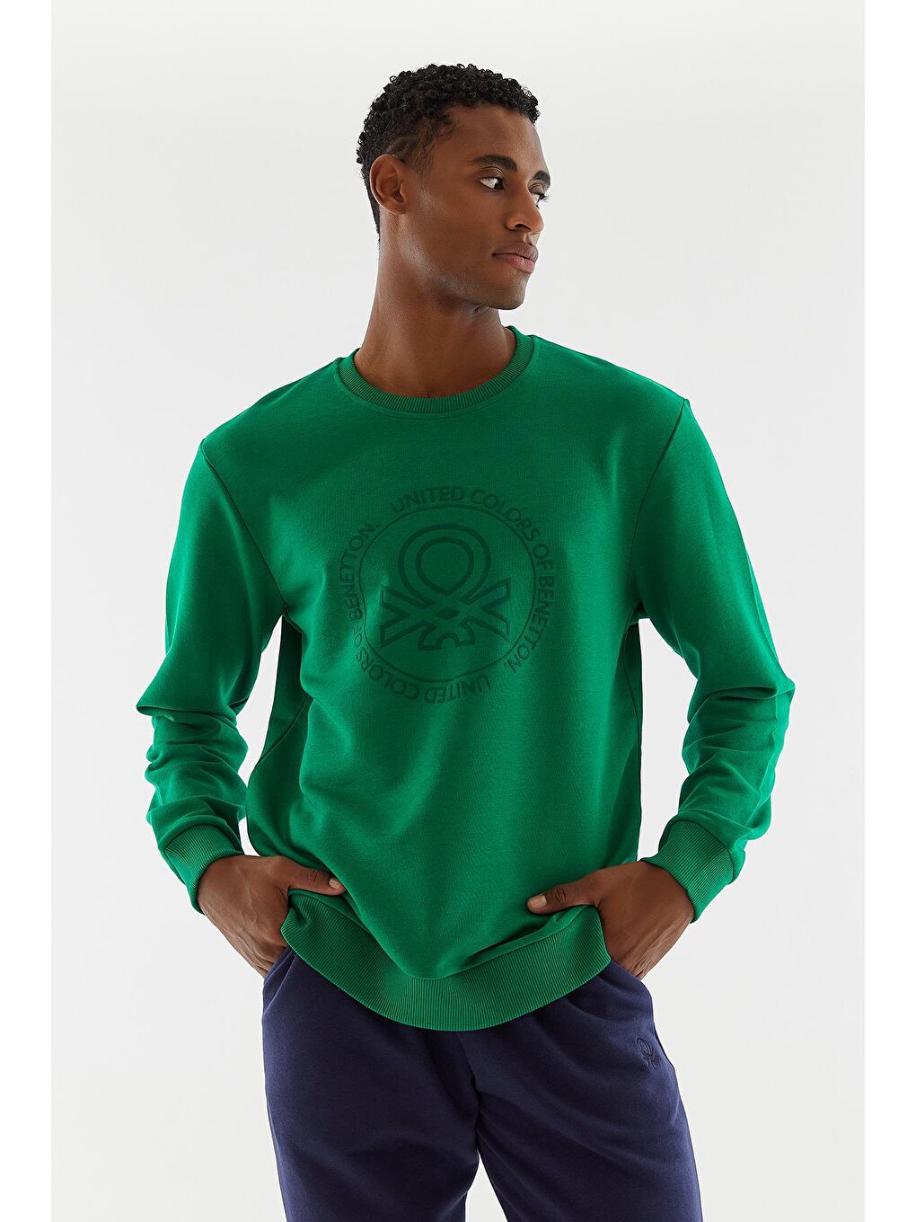 Yeşil Erkek Sweatshirt-2