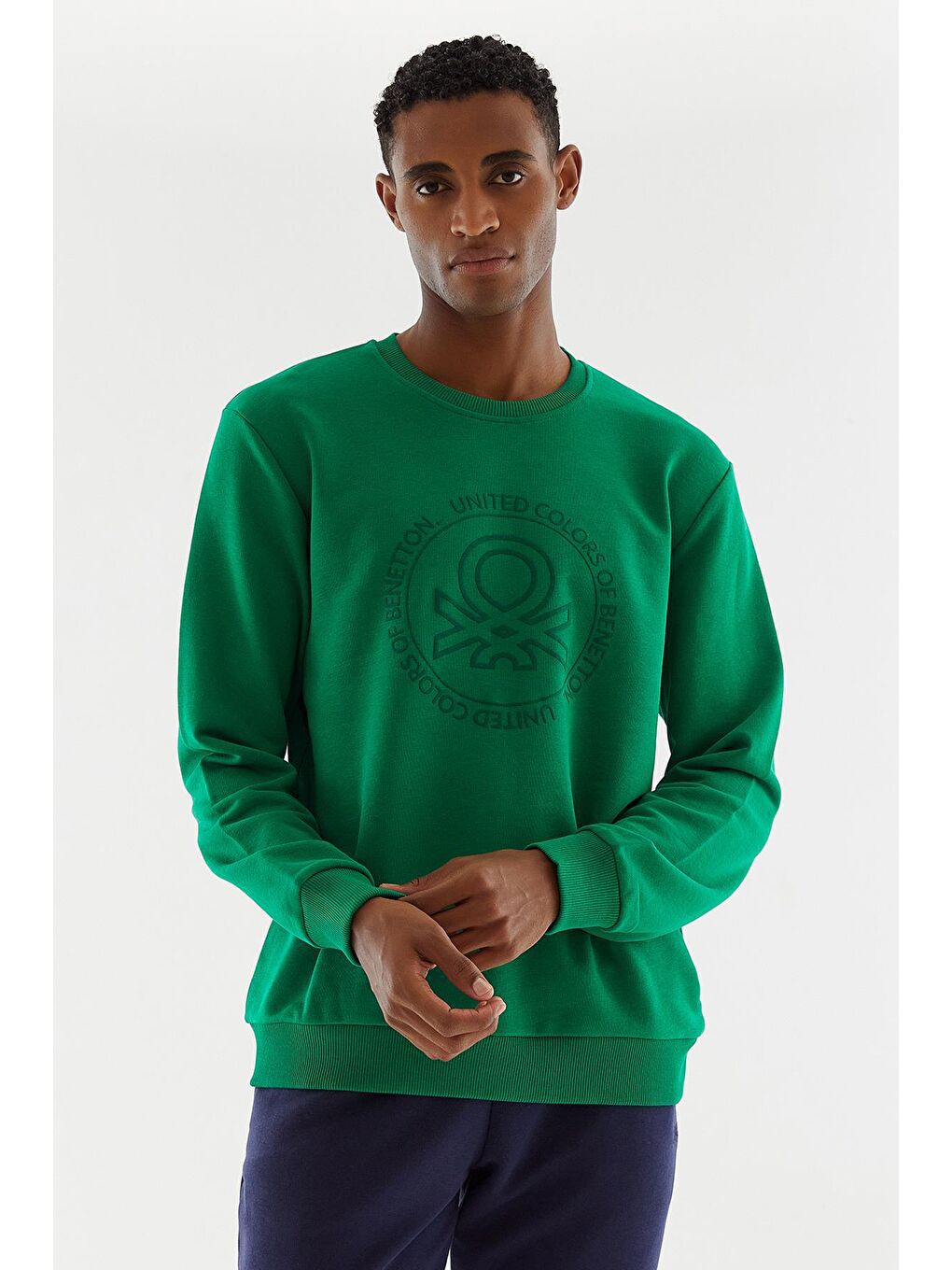 Yeşil Erkek Sweatshirt-3
