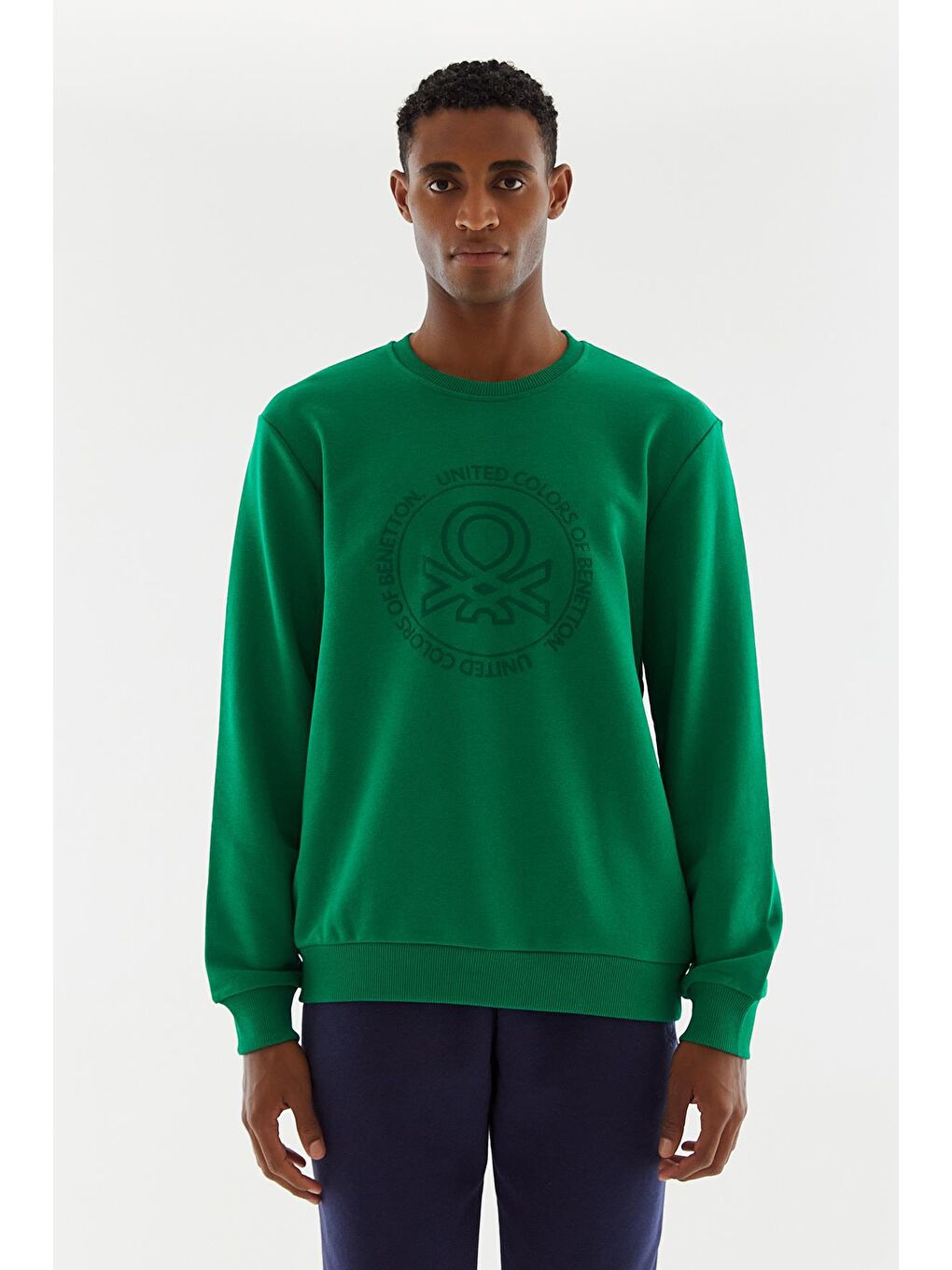Yeşil Erkek Sweatshirt-4