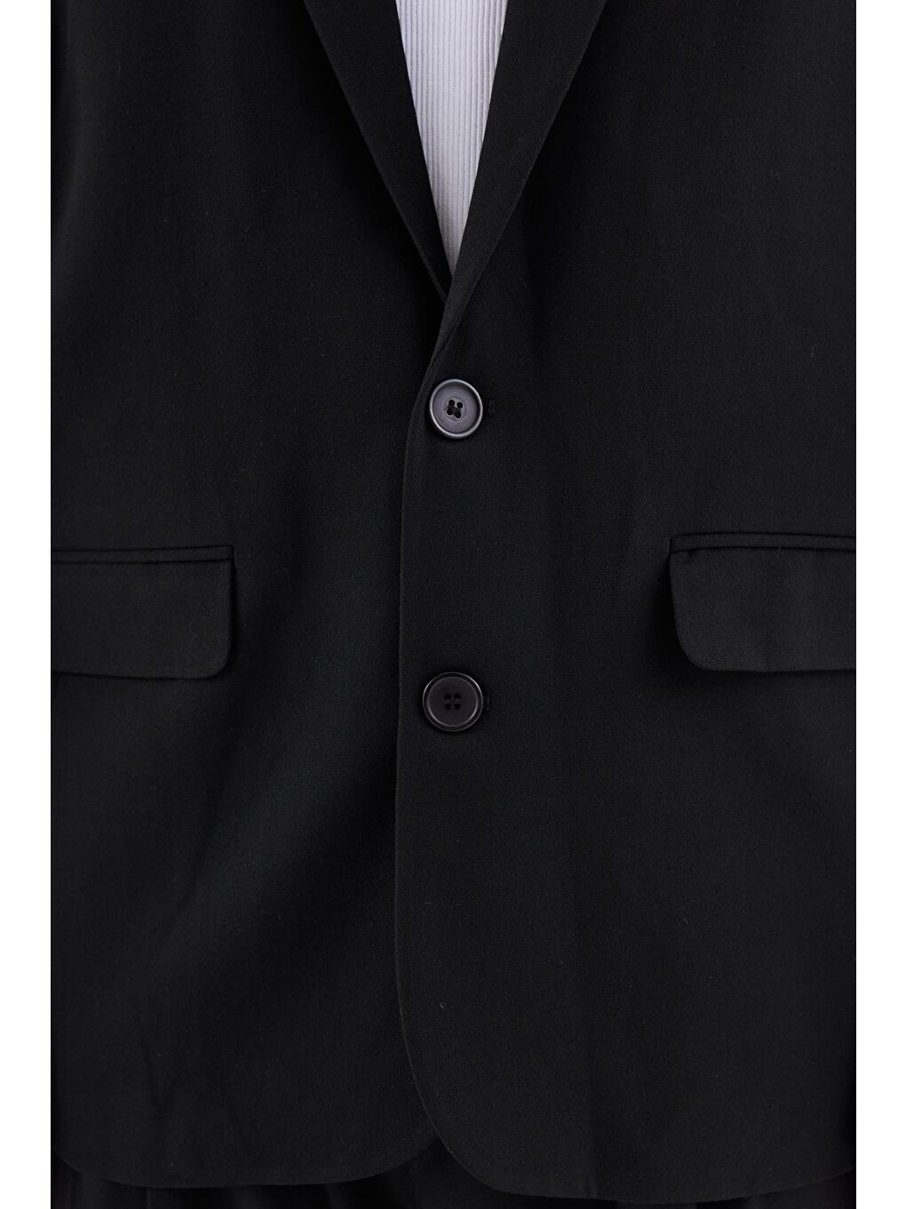 Klasik Oversize Takım Elbise Siyah-6