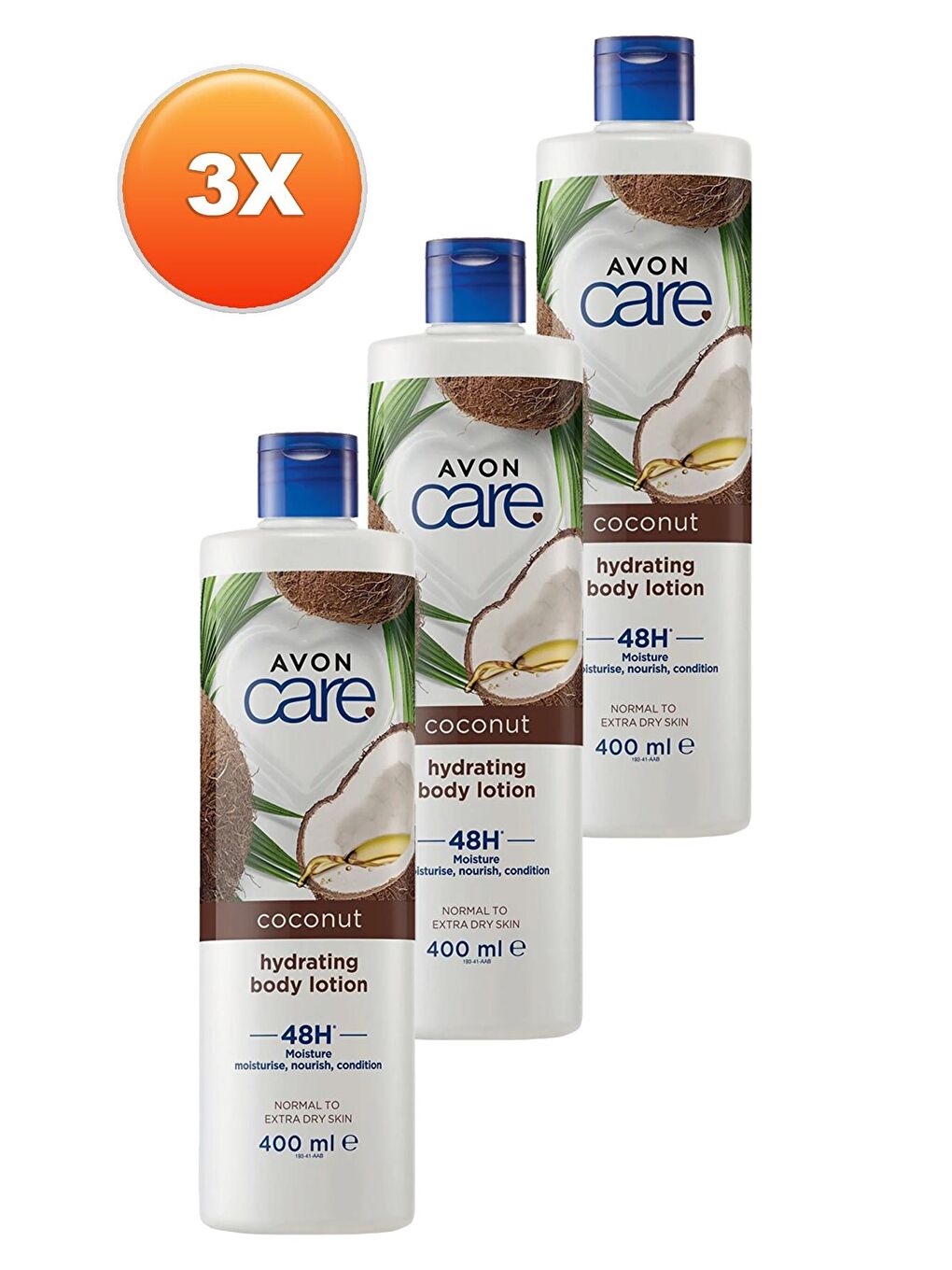 AVON Care Hindistan Cevizi Yağı İçeren Vücut Losyonu 400 Ml. Üçlü Set - 1