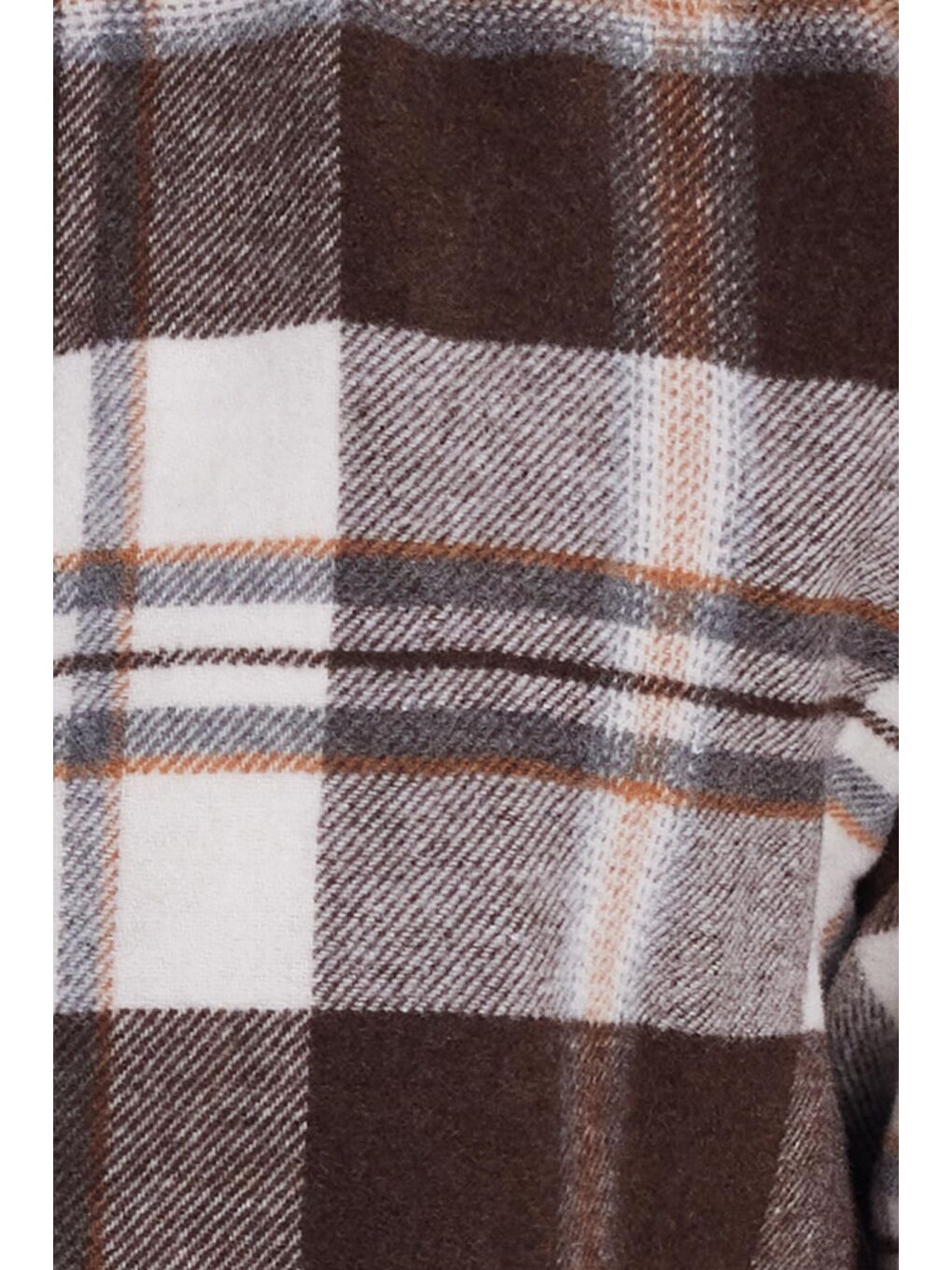 Karışık Erkek Slim Fit Dar Kesim Kareli Kışlık Oduncu Gömlek-5