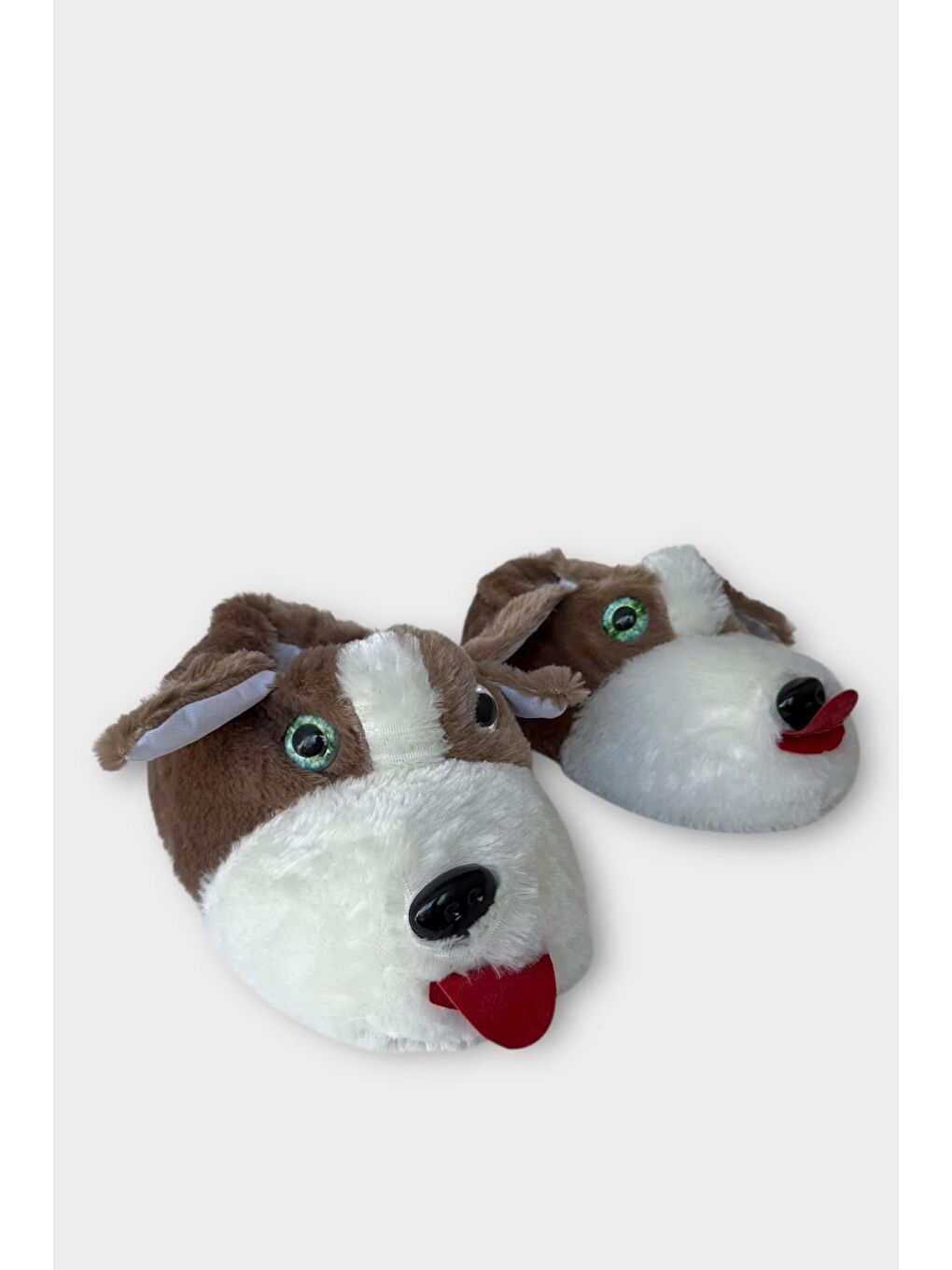 Bej Unisex Cam Gözlü Kışlık Sıcak Tutan Panduf Vİzon-1