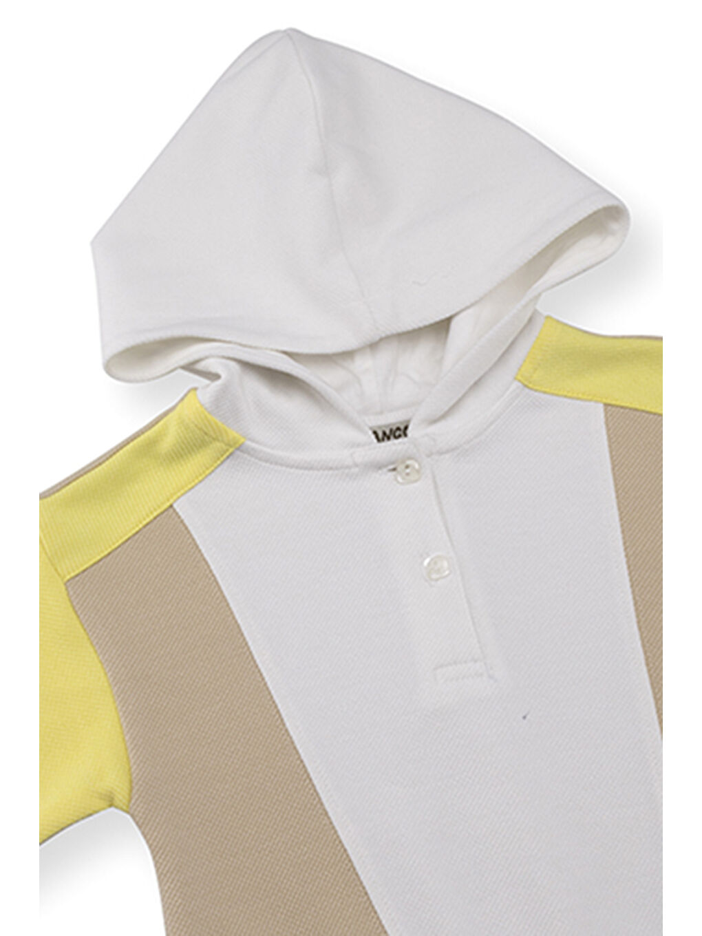 Kız Bebek Kapüşonlu Bej Elbise-2