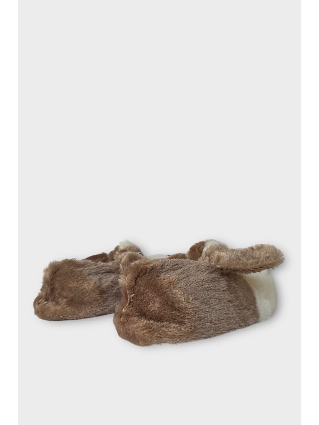 Bej Unisex Cam Gözlü Kışlık Sıcak Tutan Panduf Vİzon-4