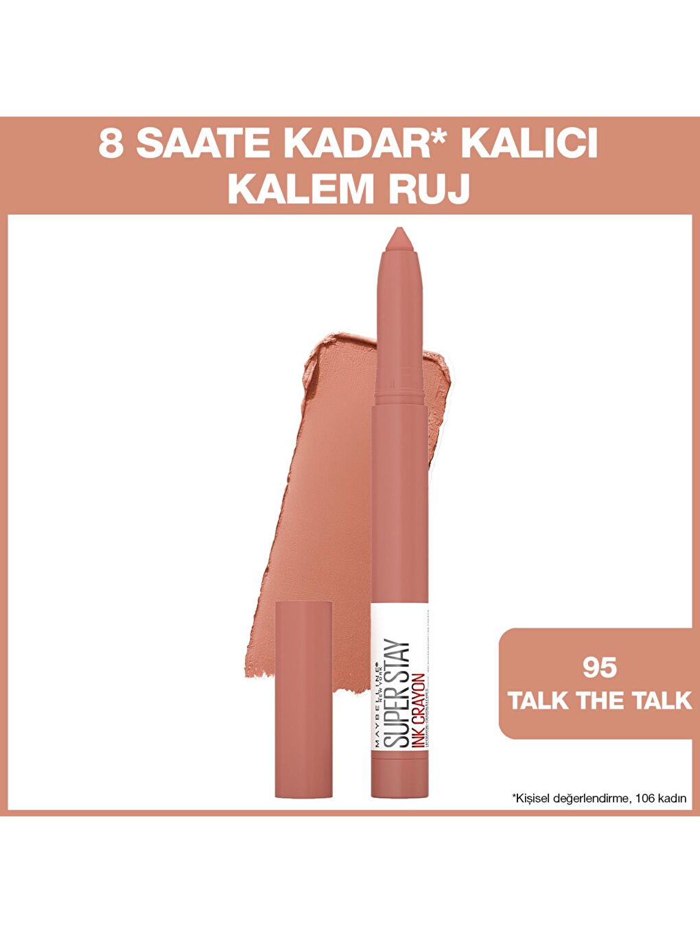 Super Stay Ink Crayon Kalem Mat Ruj - Spiced Up- 95 Talk the Talk
