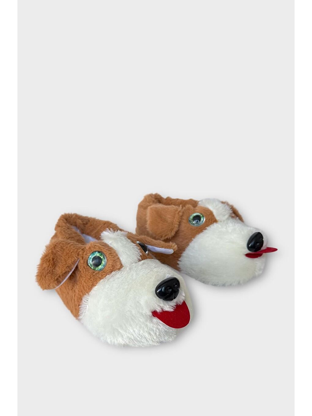 Kahverengi Unisex Cam Gözlü Kışlık Sıcak Tutan Panduf Taba-1