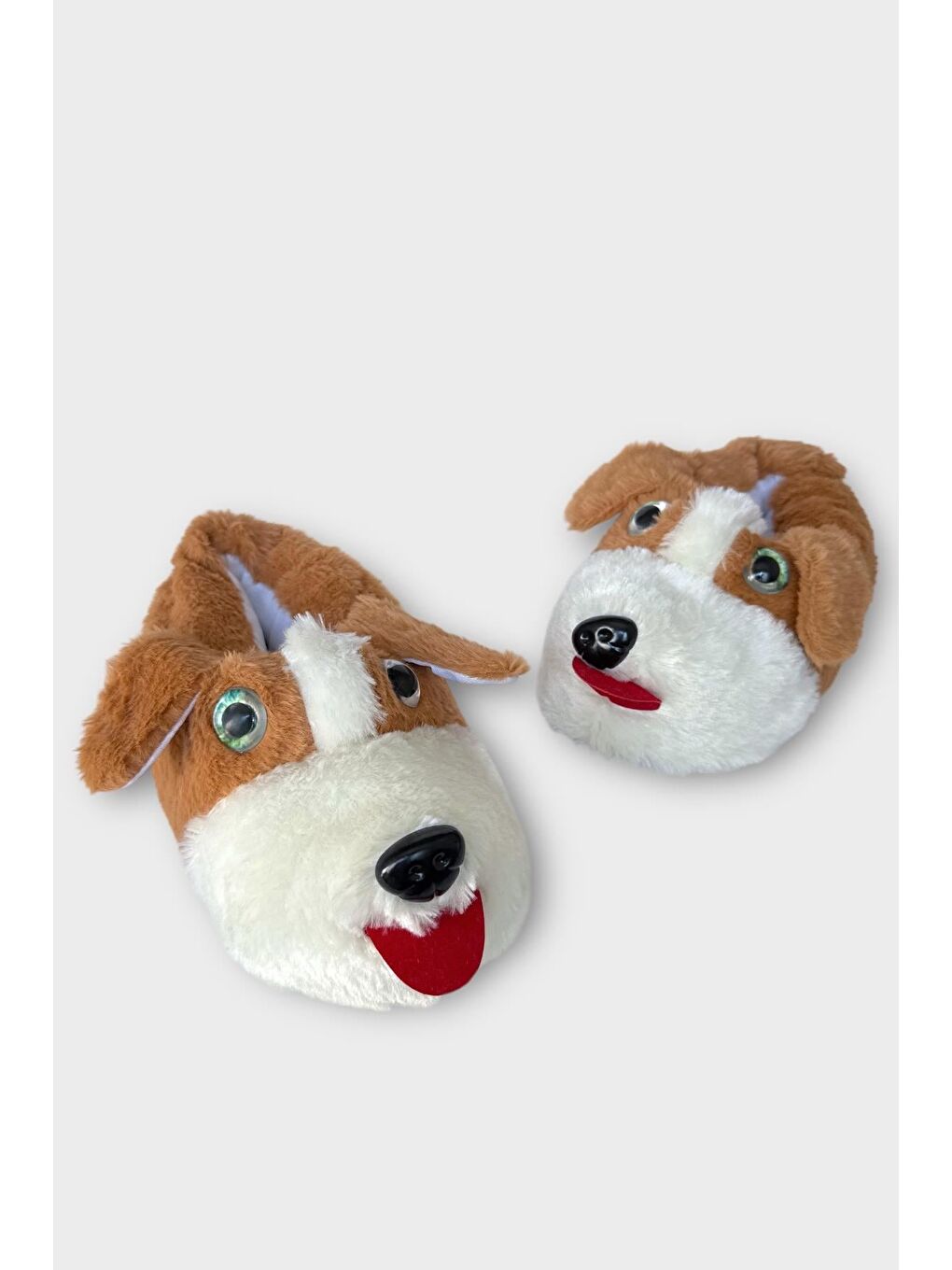 Kahverengi Unisex Cam Gözlü Kışlık Sıcak Tutan Panduf Taba-2