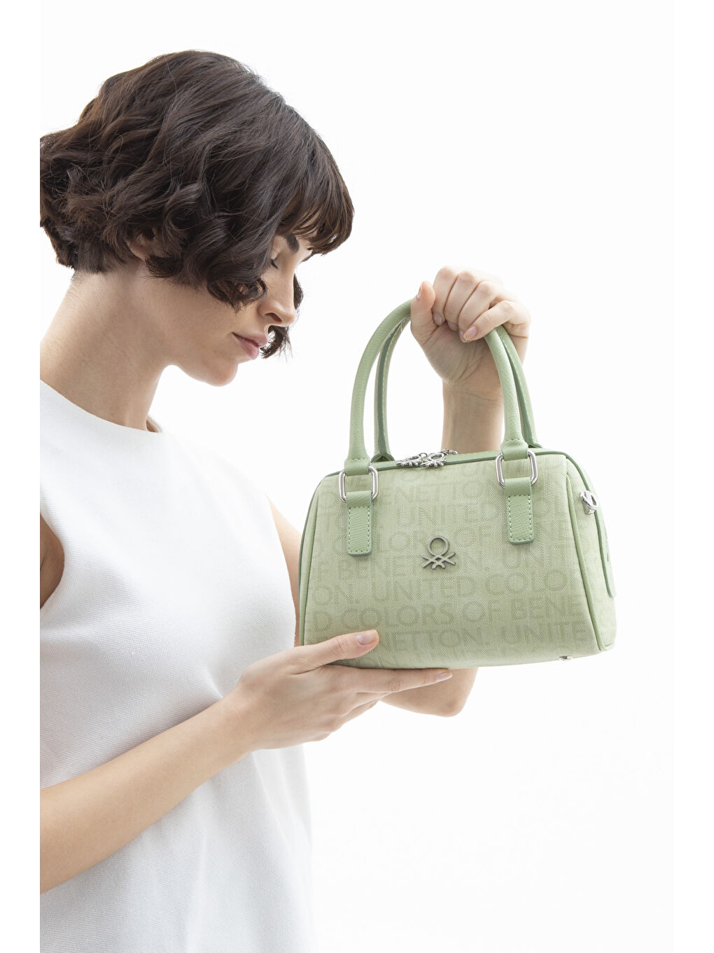 Yeşil Kadin Kol Çantasi Yeşi̇l BNT1613-1