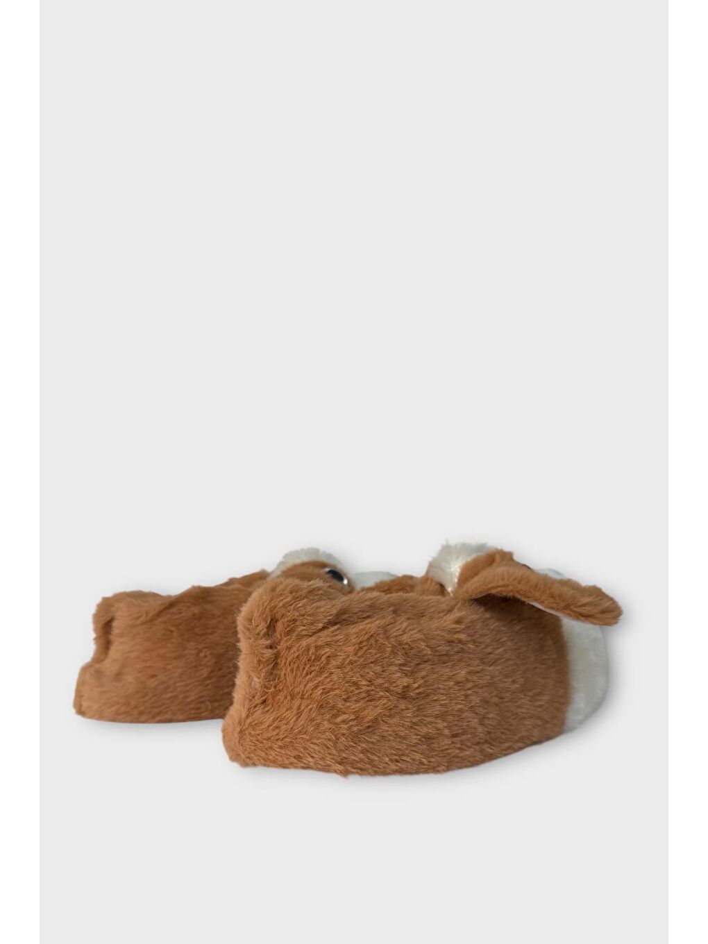 Kahverengi Unisex Cam Gözlü Kışlık Sıcak Tutan Panduf Taba-4