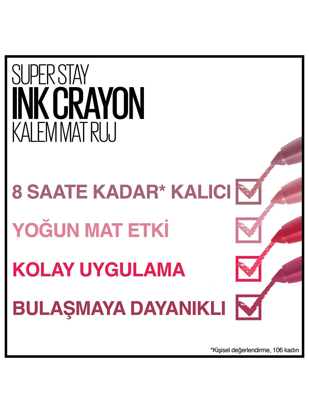 Super Stay Ink Crayon Kalem Mat Ruj - Spiced Up- 95 Talk the Talk-6
