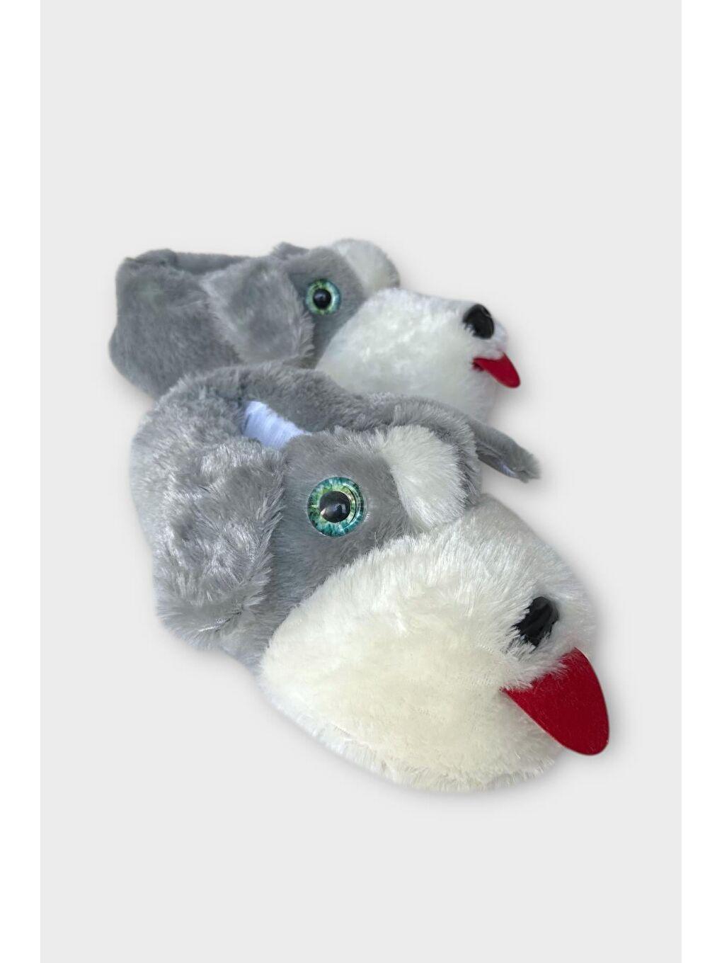 Gri Unisex Cam Gözlü Kışlık Sıcak Tutan Panduf Grİ-1