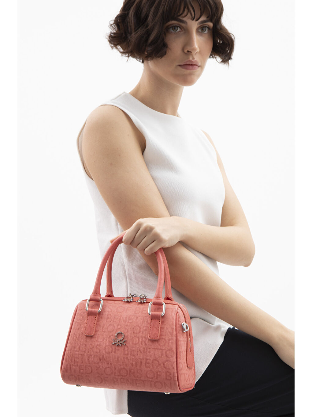 Pembe Kadin Kol Çantasi Mercan BNT1613-1