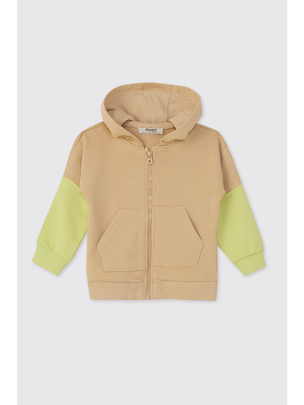 Erkek Bebek Bej 2'li Eşofman Takım-1