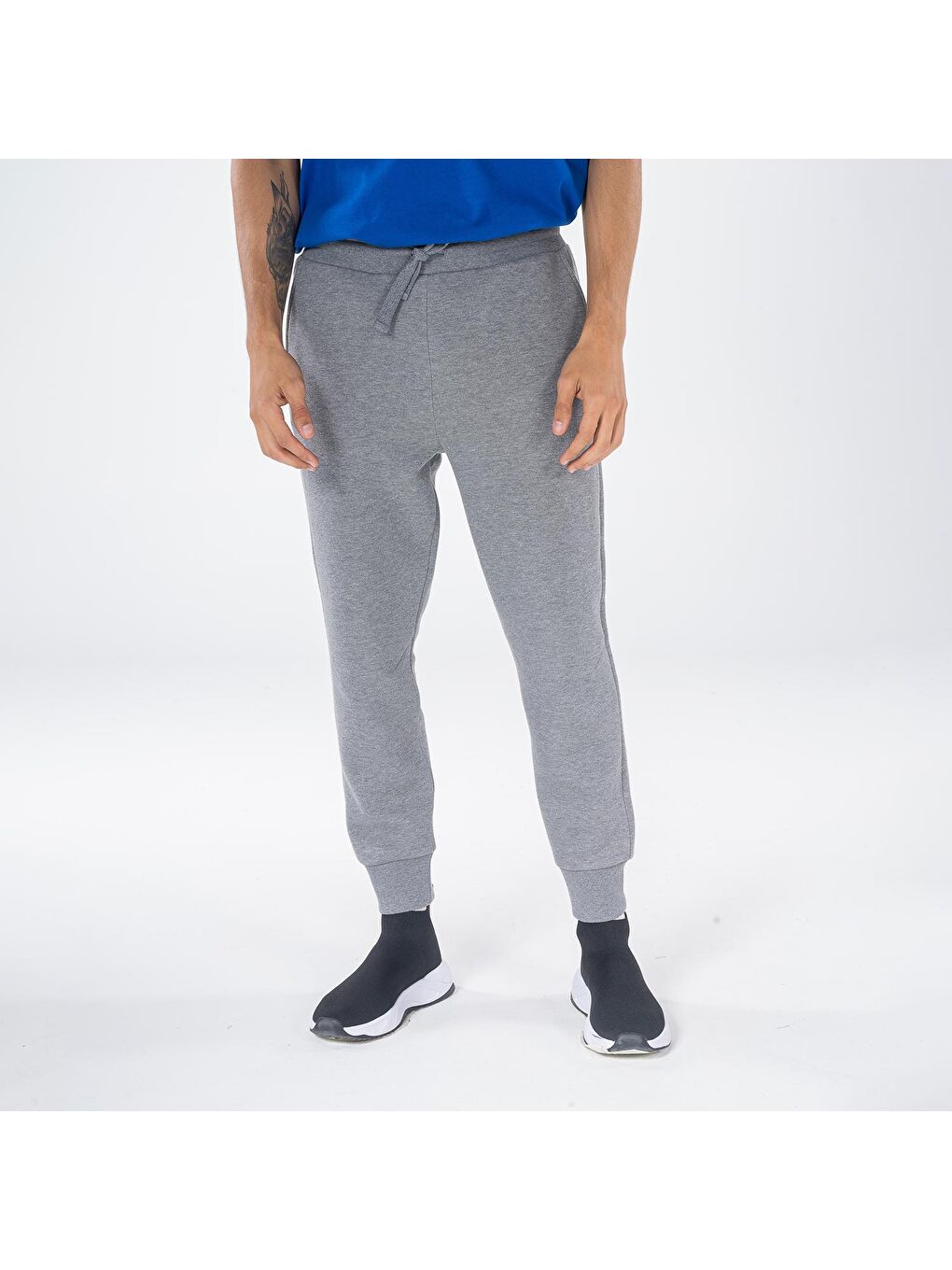 Friday Offset Gri Melanj Erkek Gri Melanj Cepli Lastikli Jogger Pantalon Eşofman Altı