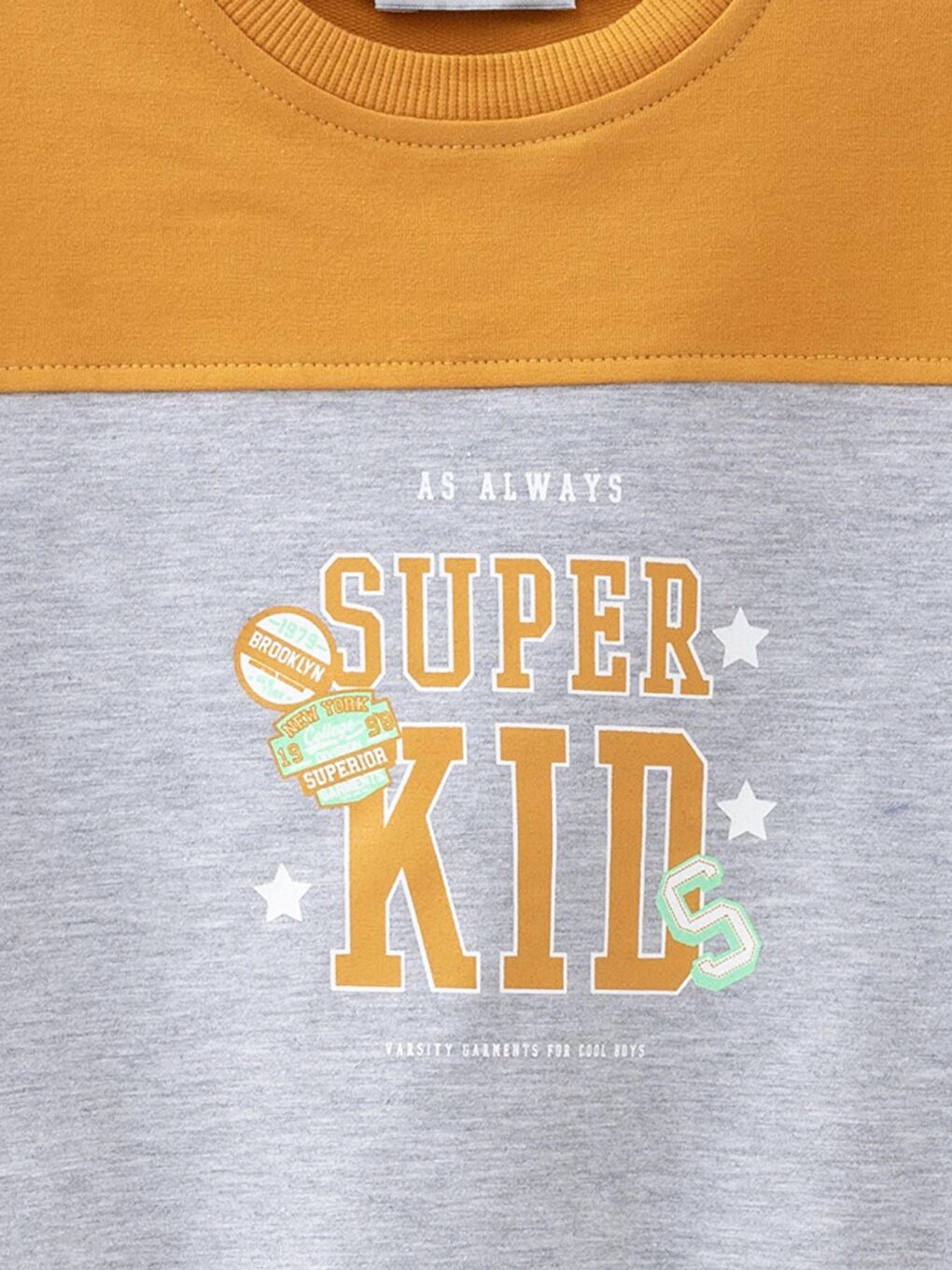 Myhanne Sarı Super Kid Baskılı Sweat 54254 - 1