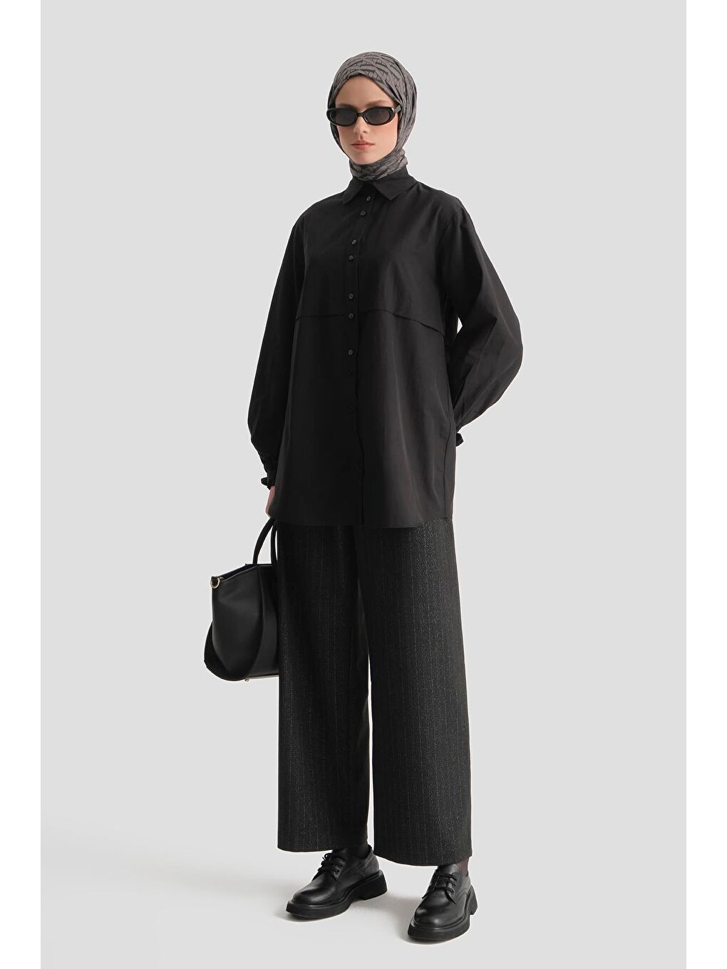 Aller Parçalı Tunik Siyah-2