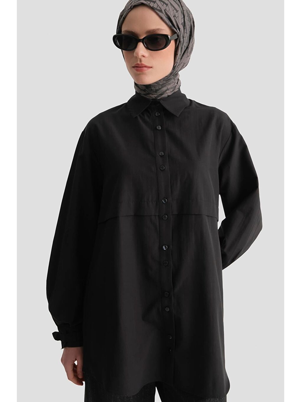 Aller Parçalı Tunik Siyah-3