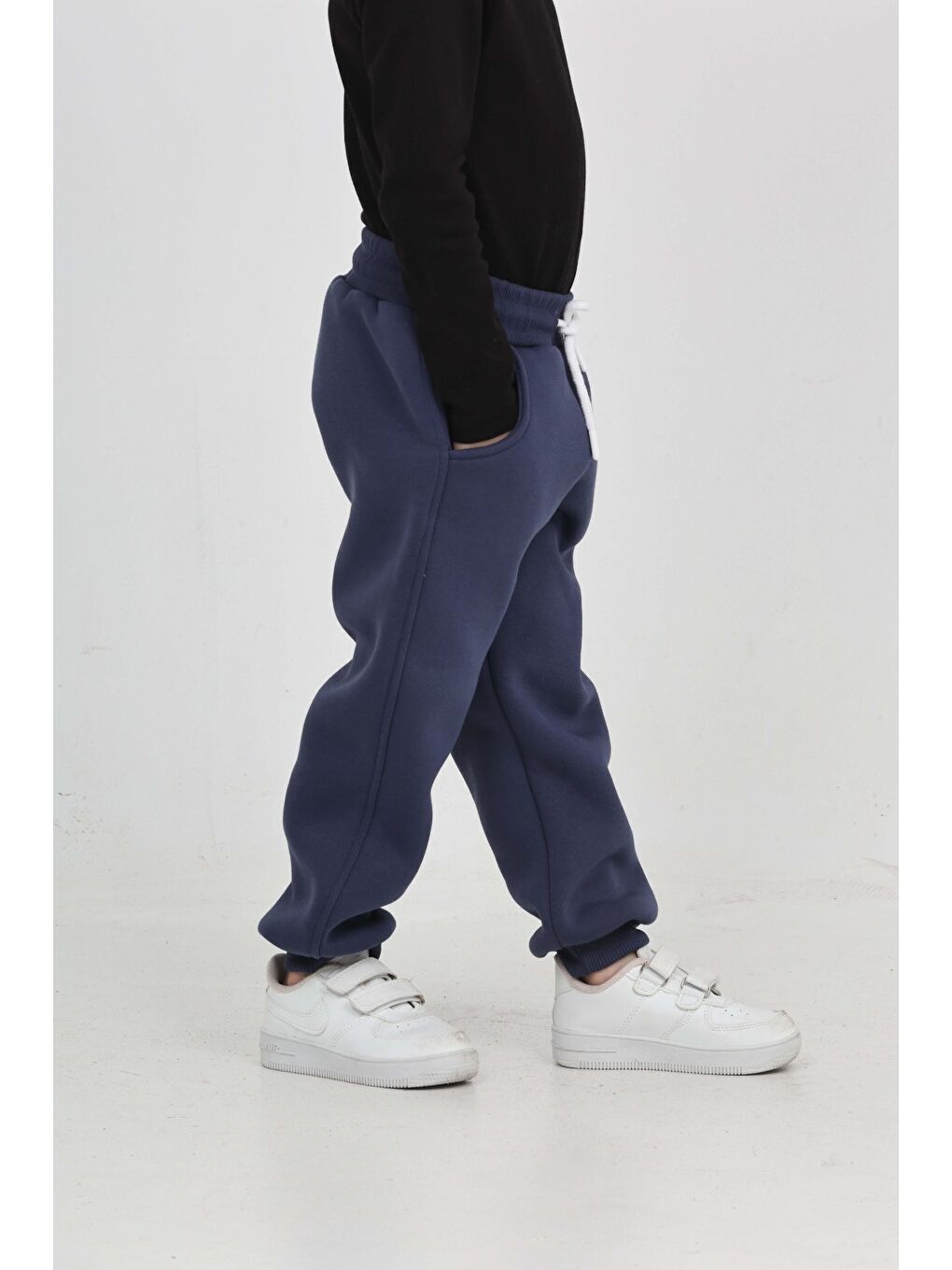 İndigo Erkek Çocuk Cool Nakışlı Eşofman Alt-4