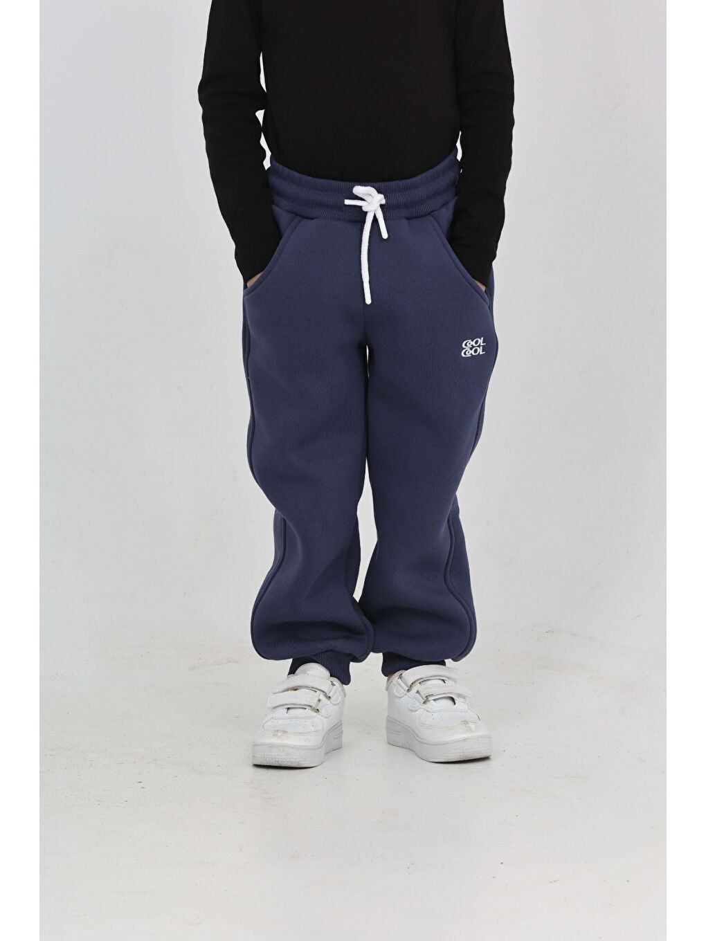 İndigo Erkek Çocuk Cool Nakışlı Eşofman Alt-5