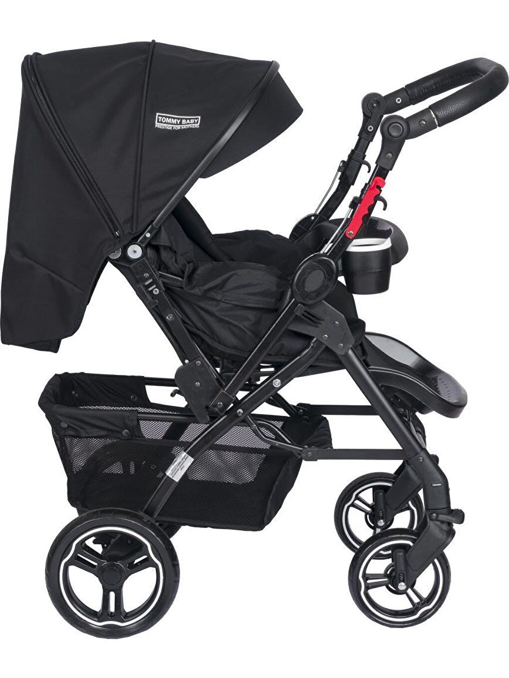 Tornado Plus Black Alüminyum Lüx Çift Yön Bebek Arabası-1