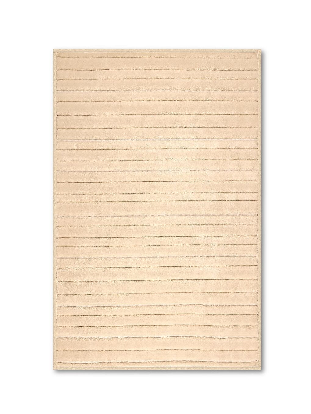 Lines Doğal Pamuklu 2'li Banyo Paspas Seti 60x100+50x60 Cm Bej-1