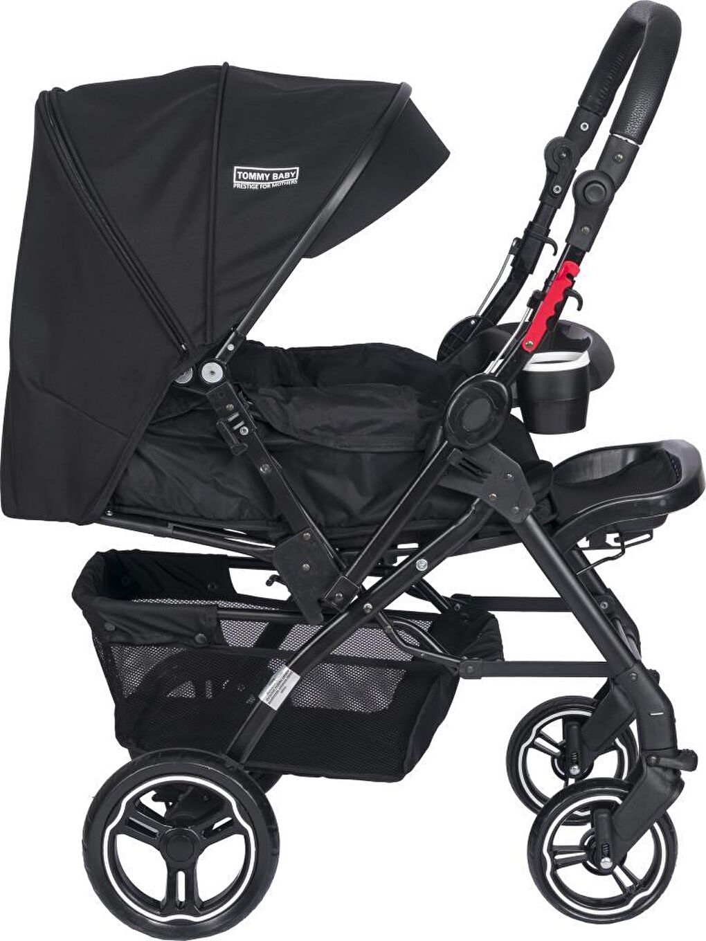 Tornado Plus Black Alüminyum Lüx Çift Yön Bebek Arabası-2
