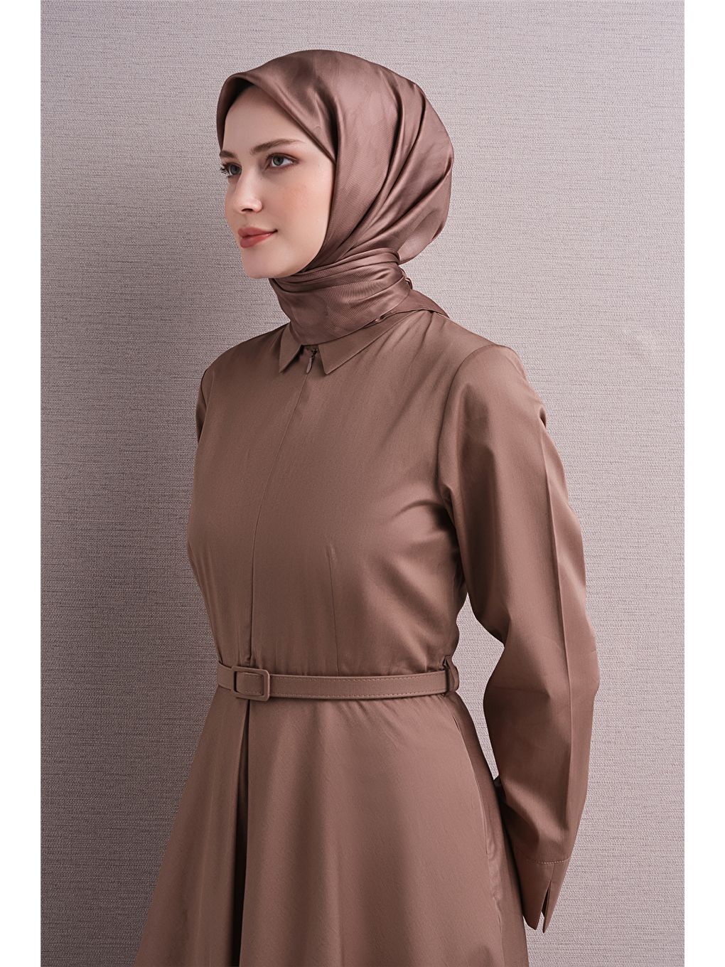 Pembe Saf İpek Twill Eşarp 9630d 86