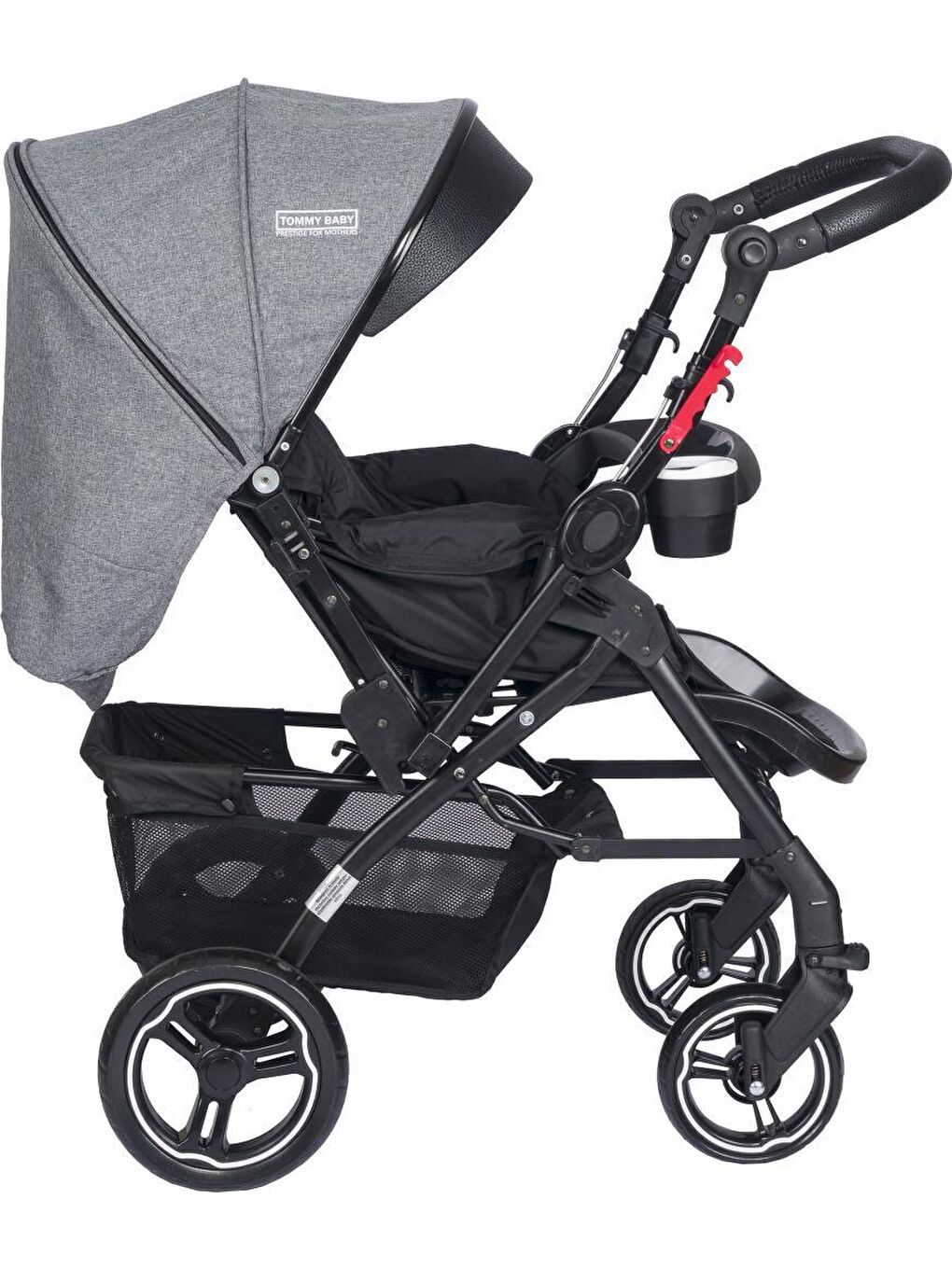 Tornado Plus Black Alüminyum Lüx Çift Yön Bebek Arabası-1