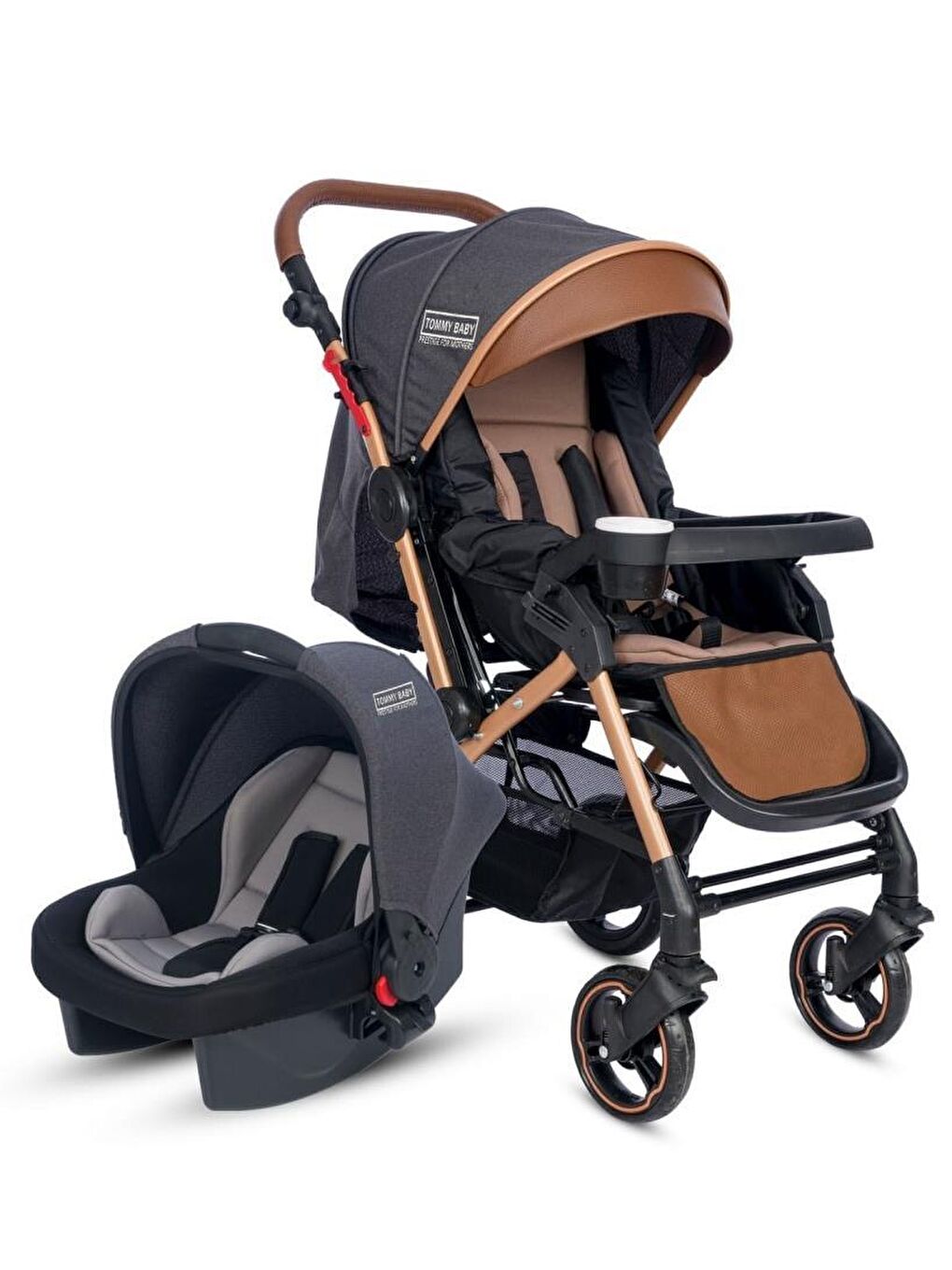 Tornado Travel Çift Yönlü Bebek Arabası Seyahat Sistem Puset