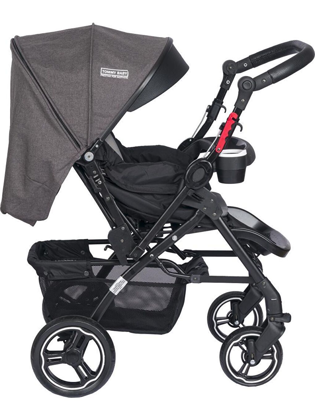 Tornado Plus Black Alüminyum Lüx Çift Yön Bebek Arabası-2