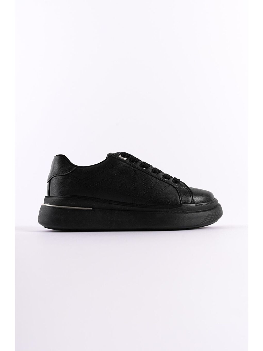 Siyah Kadın Sneaker Spor Ayakkabı-1