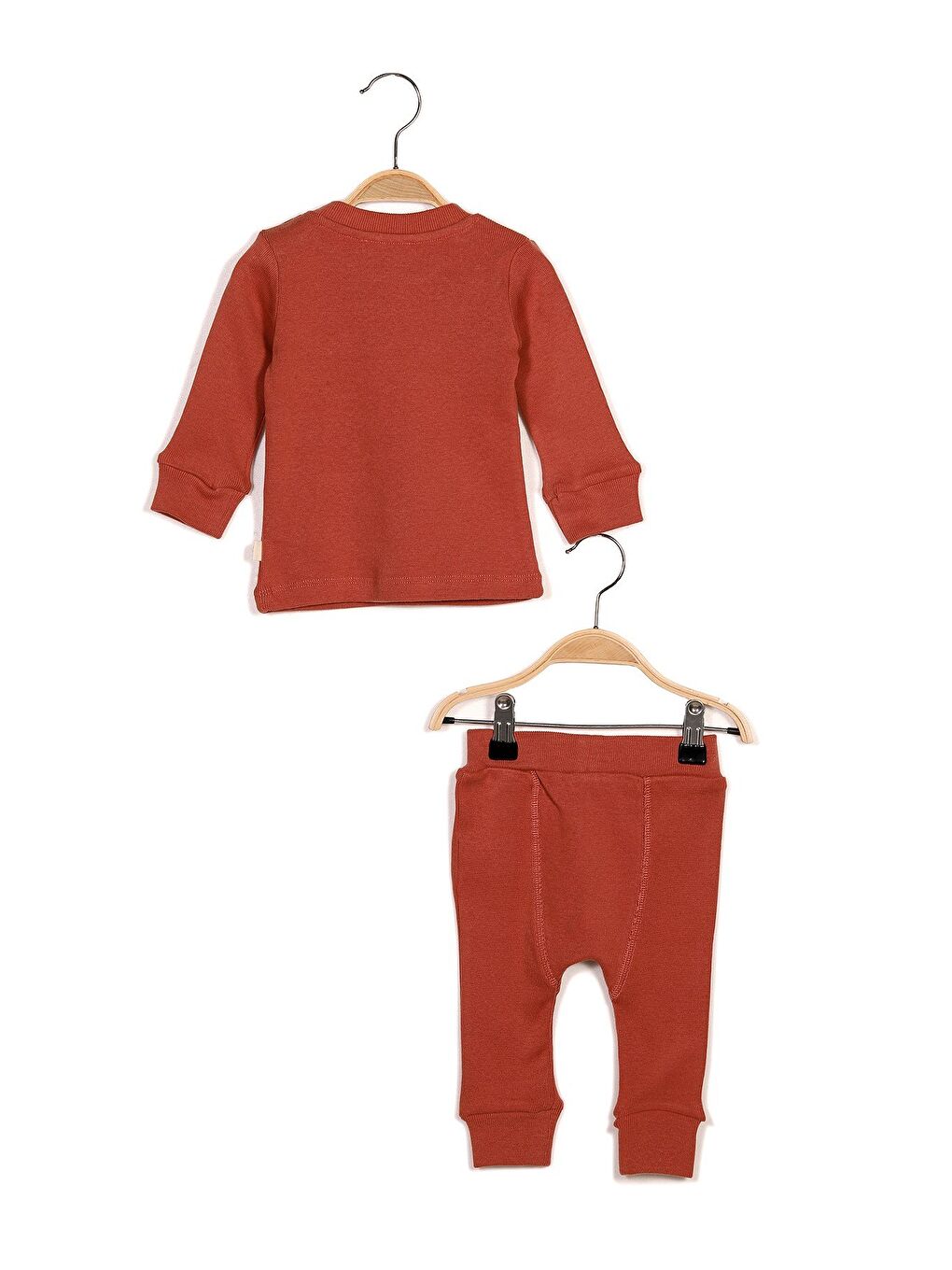 Kahverengi Gots Sertifikalı %100 Organik Pamuk İkili Takım (0-4Yaş)-3