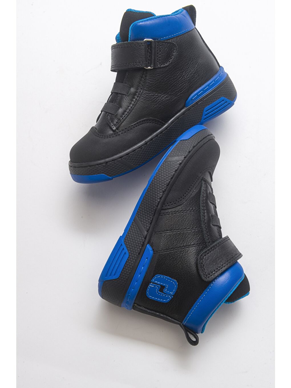 Erkek Çocuk Siyah Hakiki Deri Anatomik Günlük Bot-3