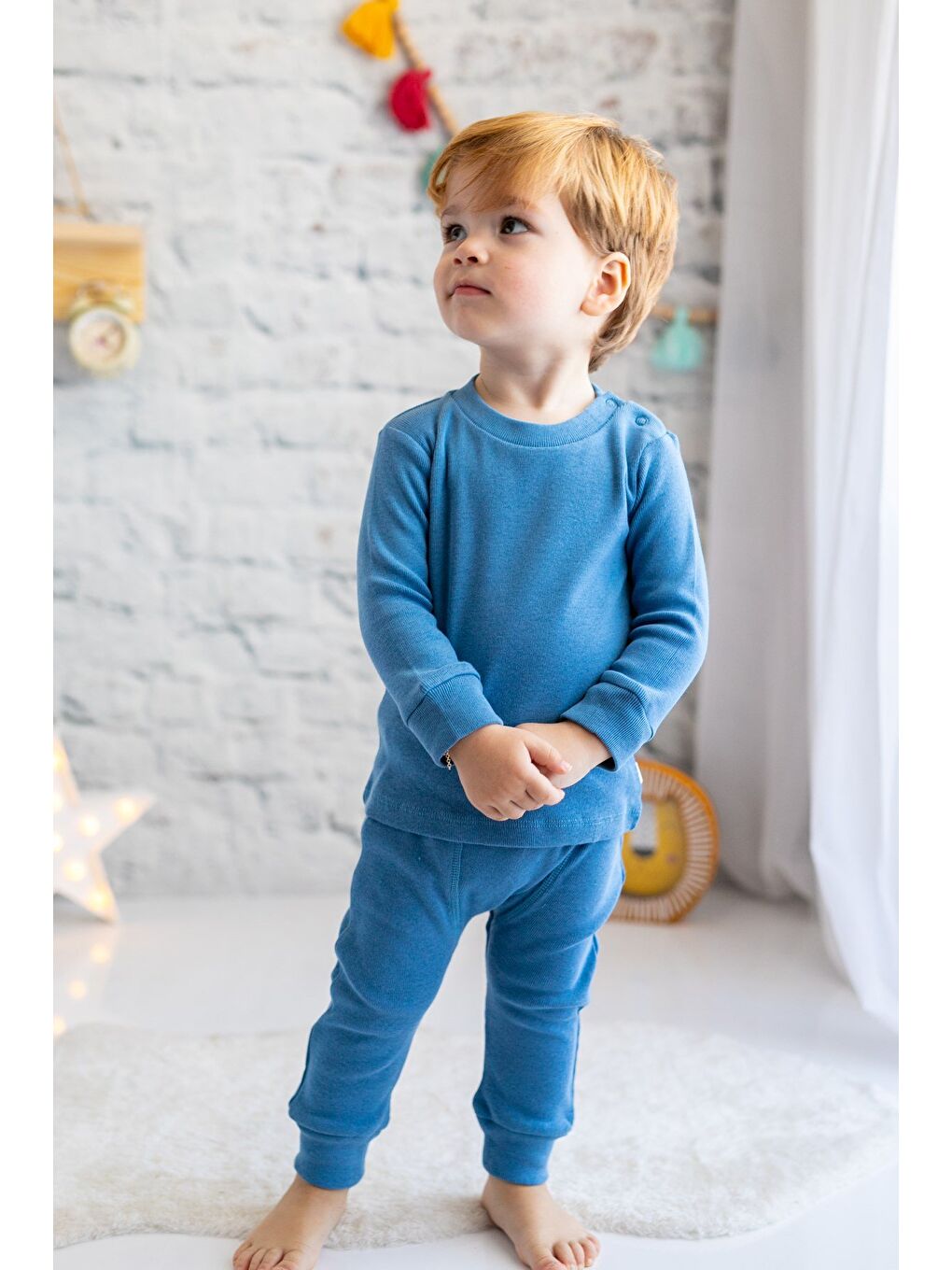 Mavi Gots Sertifikalı %100 Organik Pamuk İkili Takım (0-4Yaş)-1