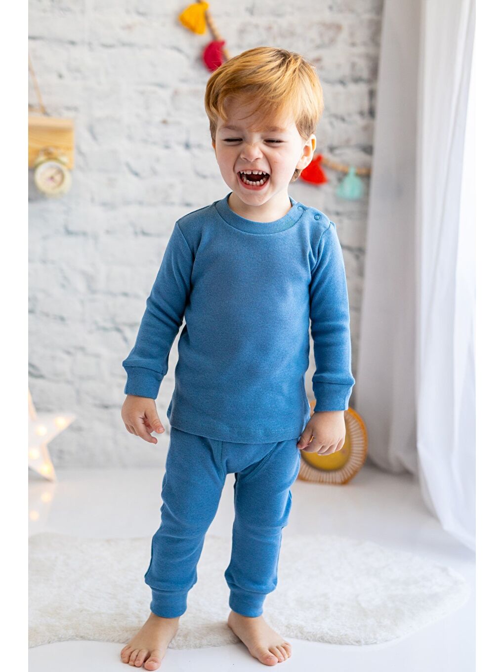 Mavi Gots Sertifikalı %100 Organik Pamuk İkili Takım (0-4Yaş)-2