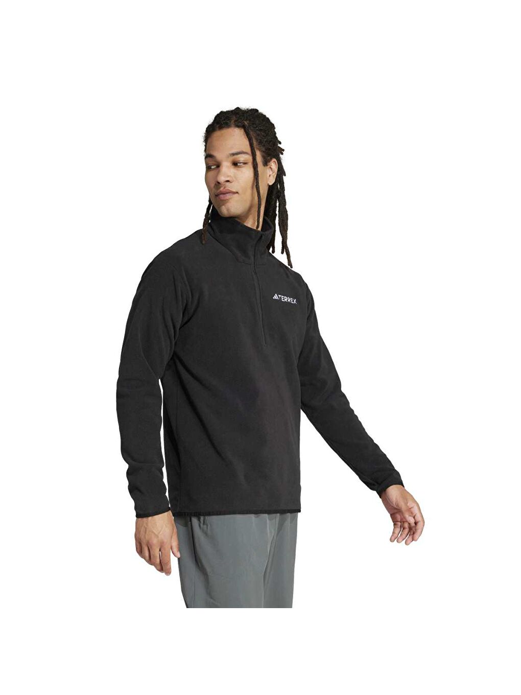 Multi Essentials Erkek Siyah Dik Yaka Sweatshirt-2