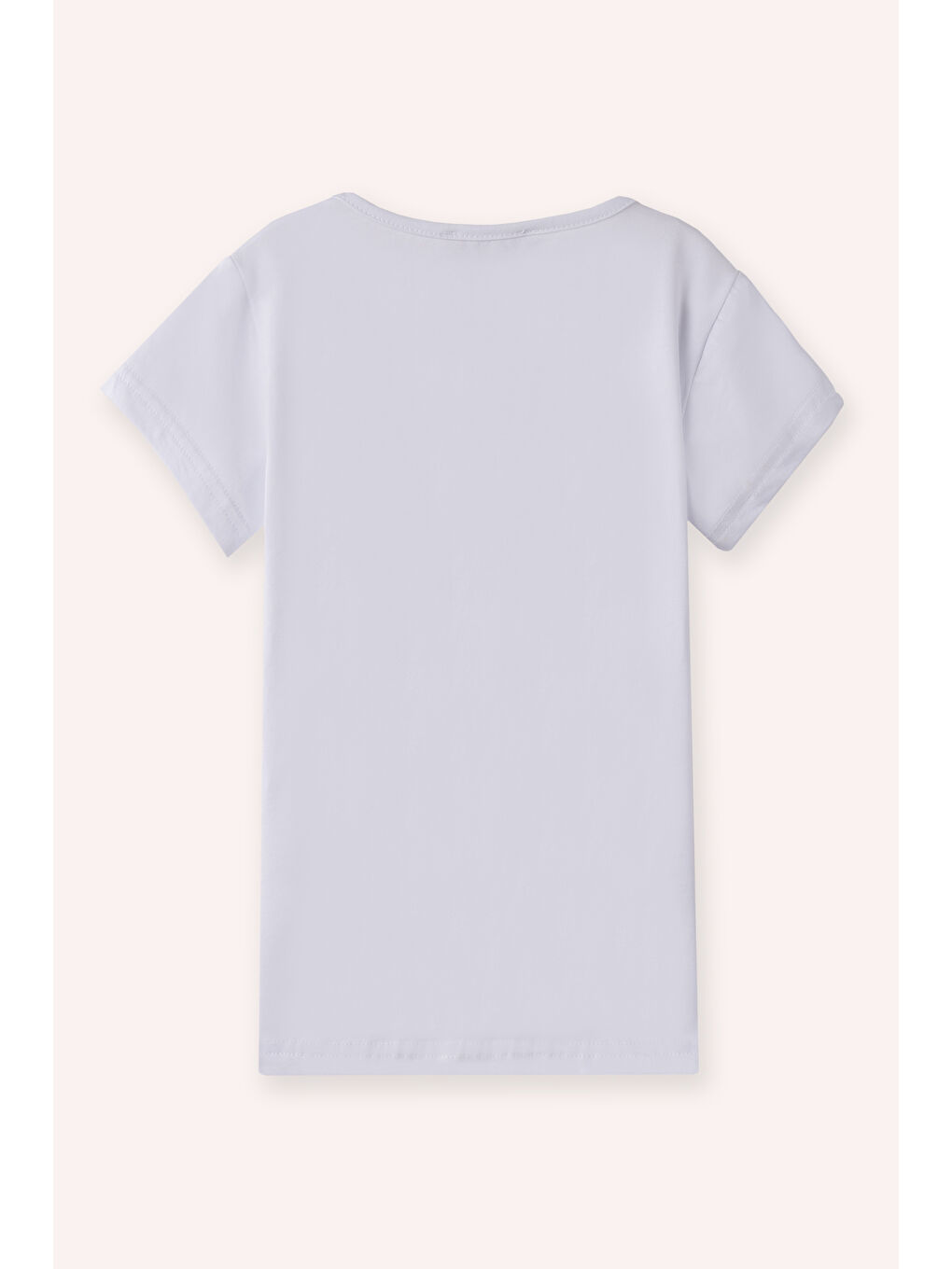 Beyaz Kız Çocuk T-Shirt-2