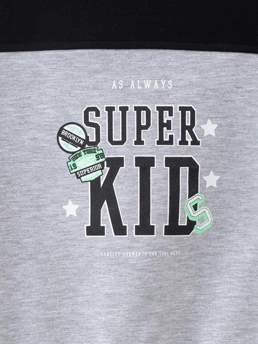 Myhanne Siyah Super Kid Baskılı Sweat 54254 - 1