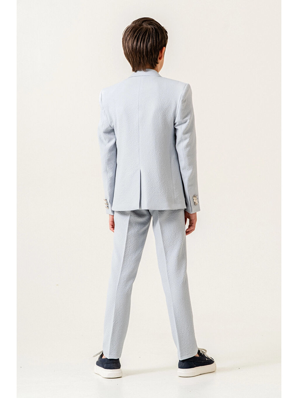 Mavi Tişörtlü Ceketli Takım Elbise 4148-4