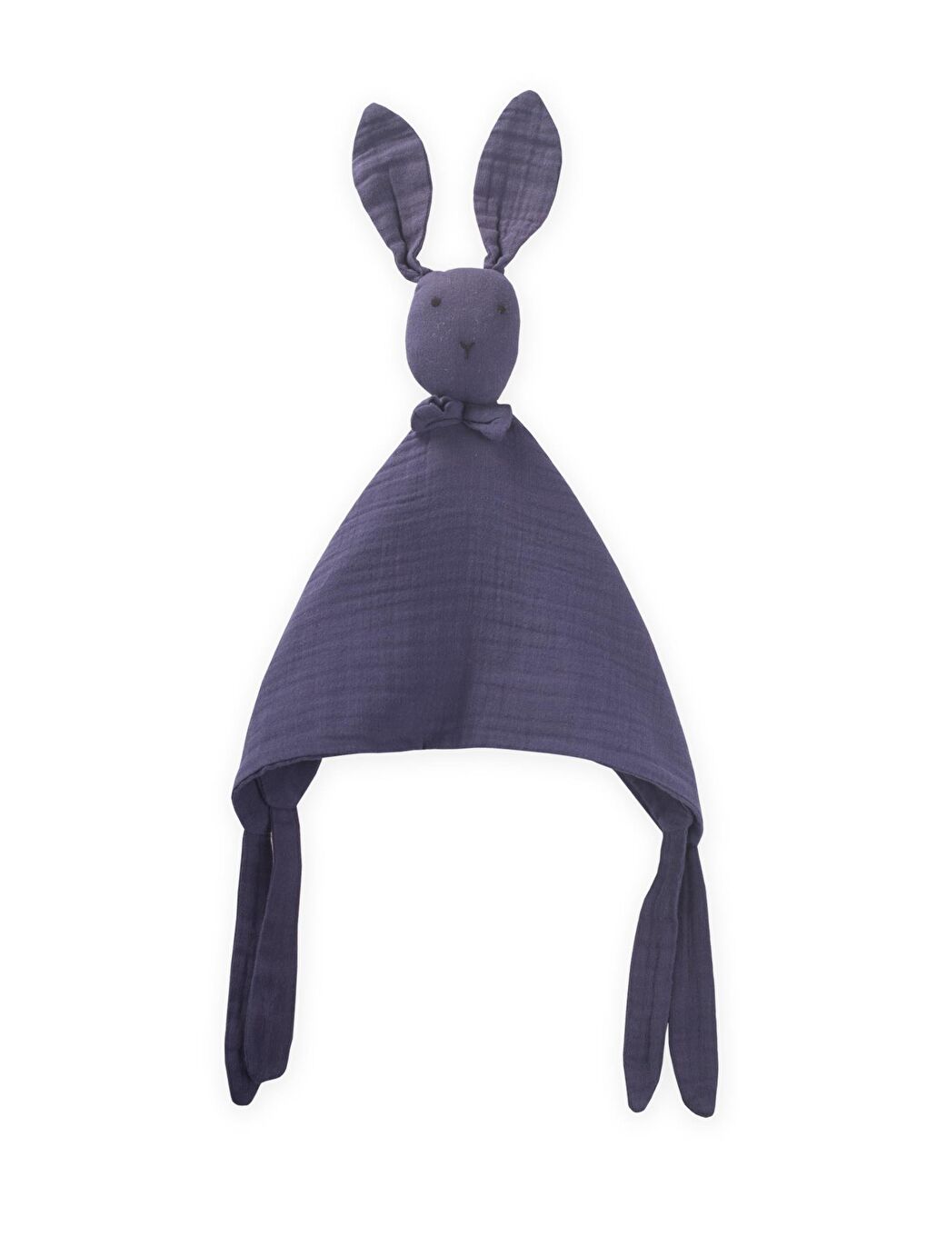 Tavşan Müslin Uyku Arkadaşı (Yıkanmıştır) 40X40 Cm Lacivert