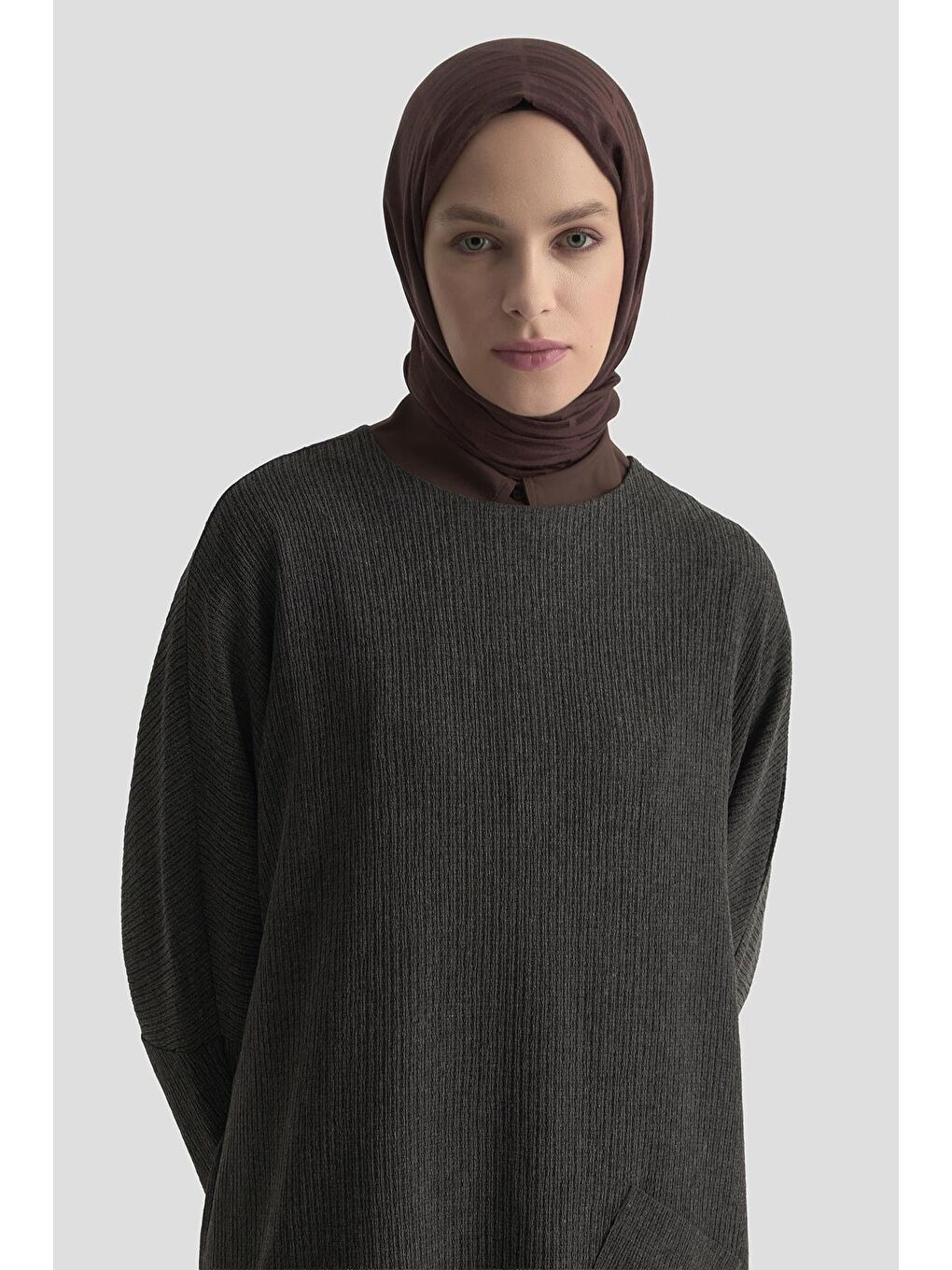 Basic Örme Tunik 25Kd1118 Siyah-3