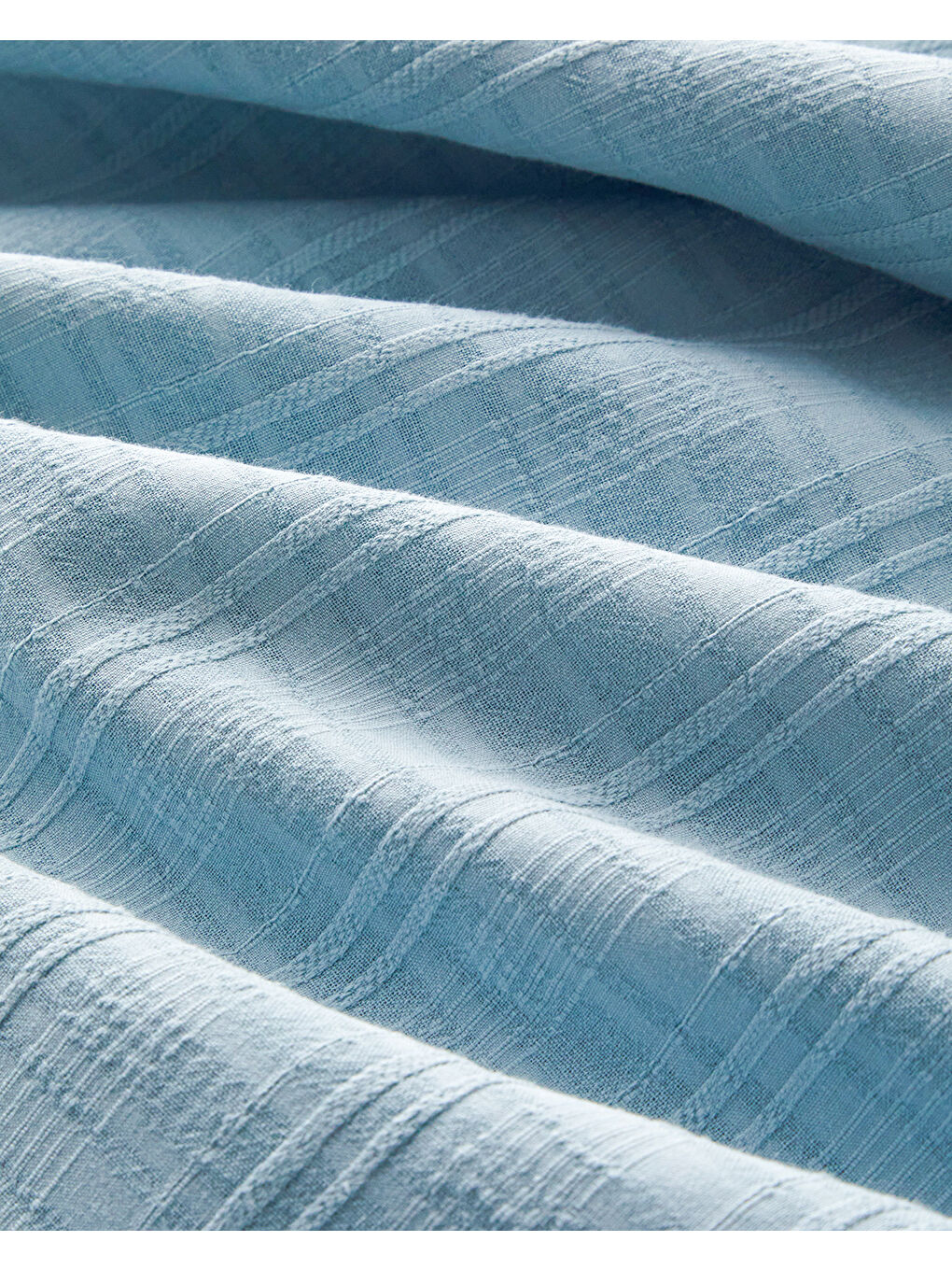 Breezy Escape Pamuk Ekose Tek Kişilik Nevresim Takımı 160x220 cm Mavi-5