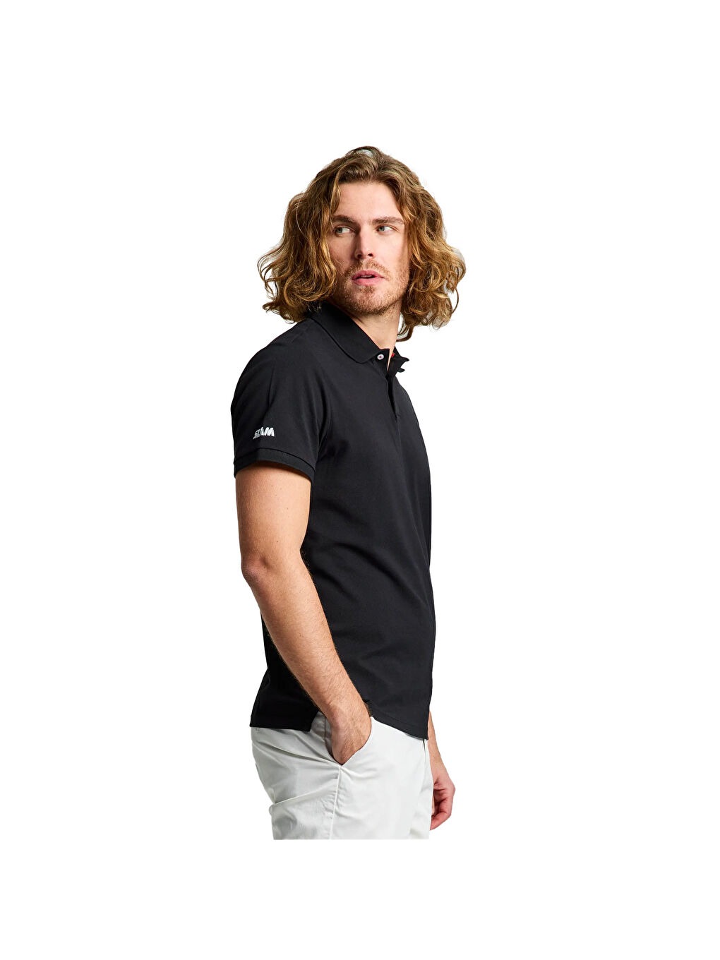 Deck Polo Ss Erkek Siyah Polo Tişört-1