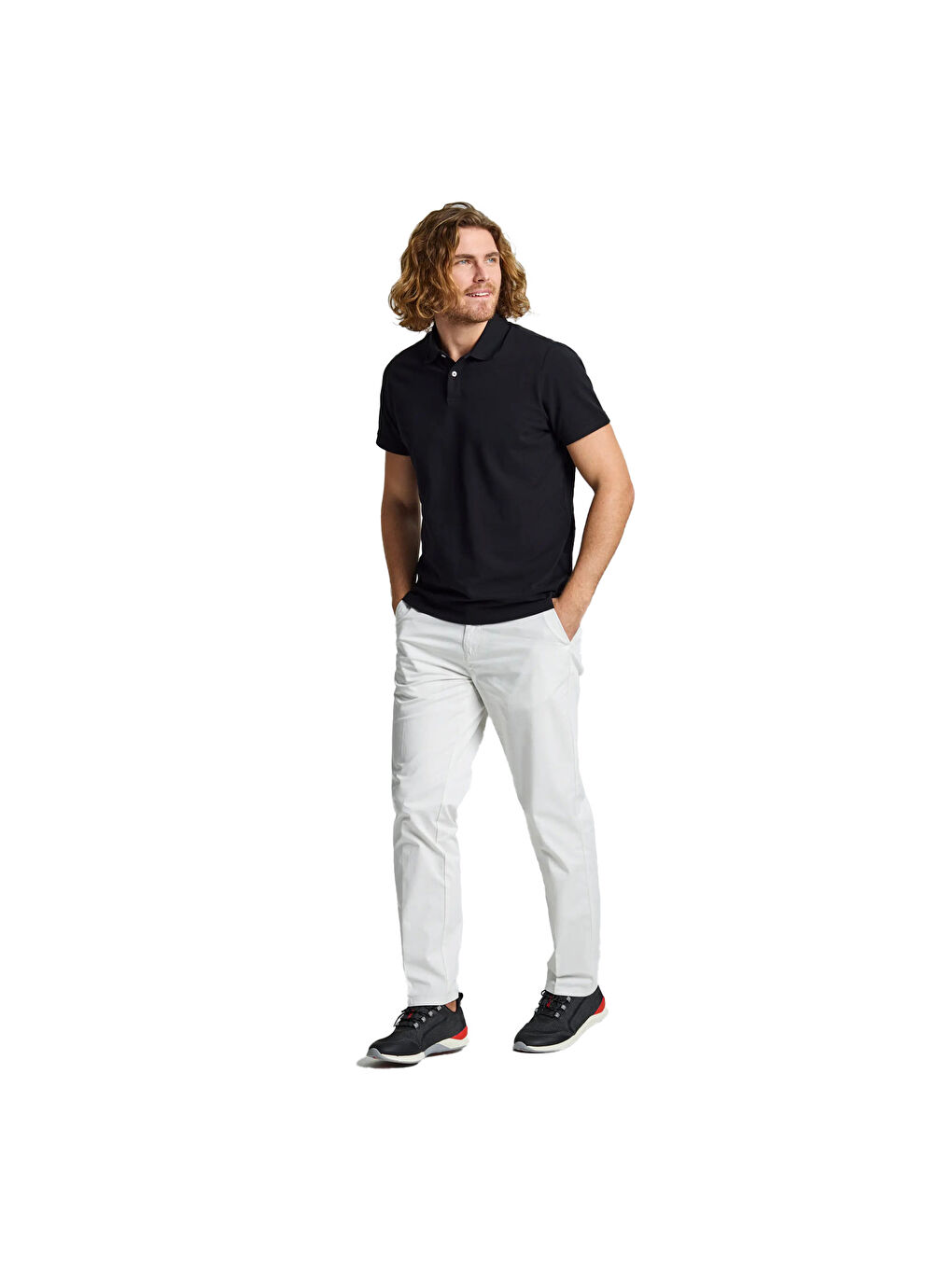 Deck Polo Ss Erkek Siyah Polo Tişört-3