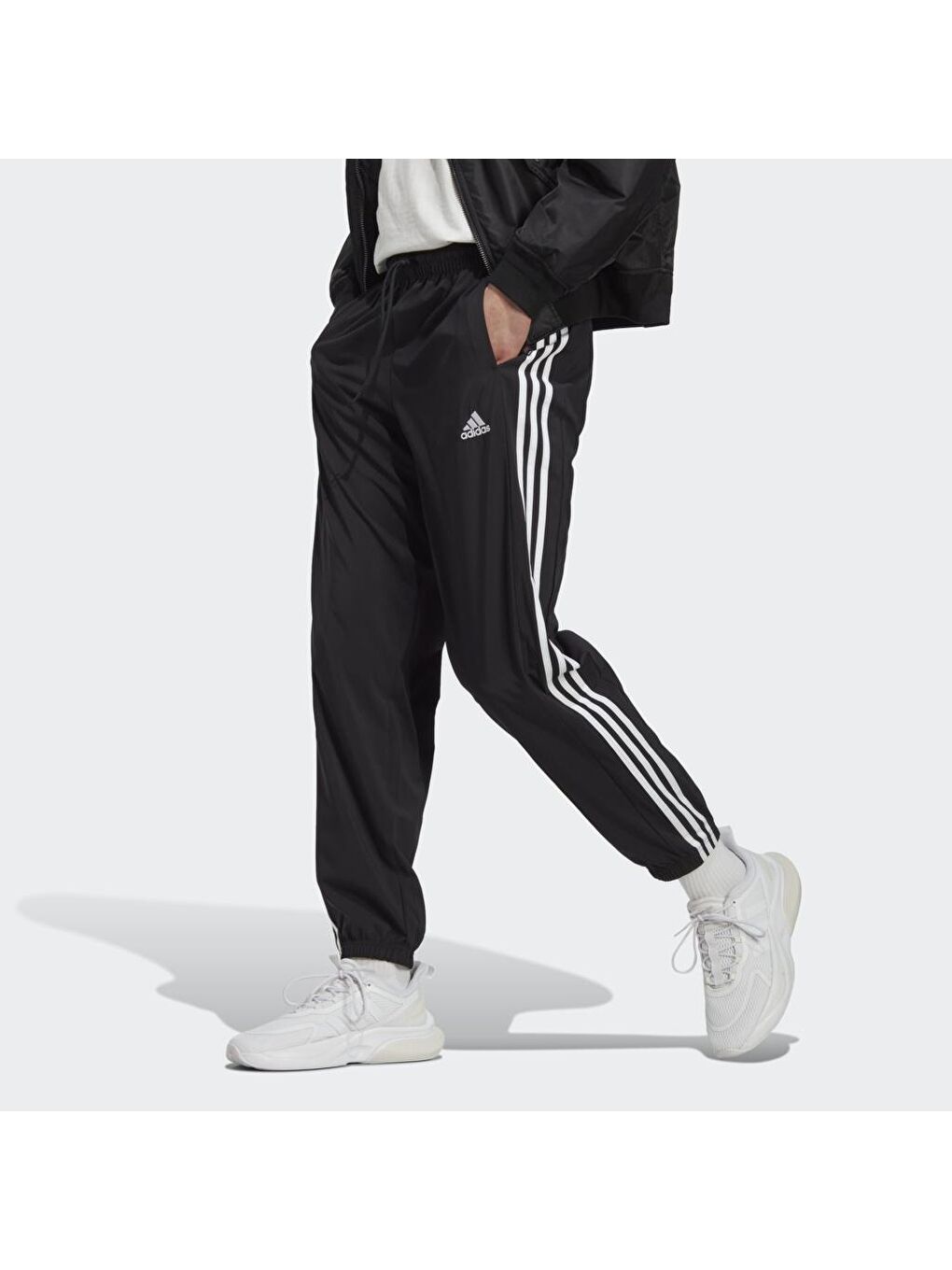 Adidas Siyah 3 Stripes Woven Erkek Siyah Eşofman Altı