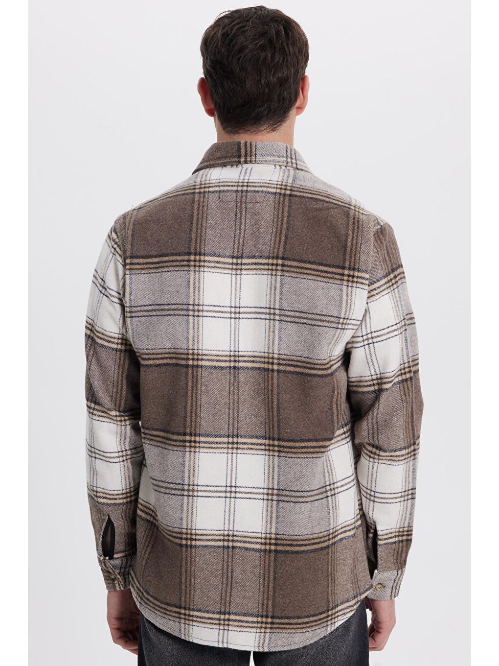 Karışık Erkek Regular Fit Rahat Kesim Kışlık Kareli Oduncu Gömlek-6