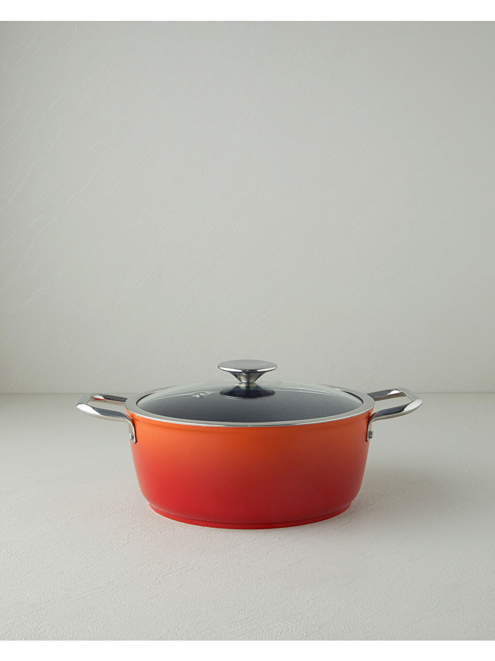 Verona Döküm Derin Tencere 24 cm Turuncu